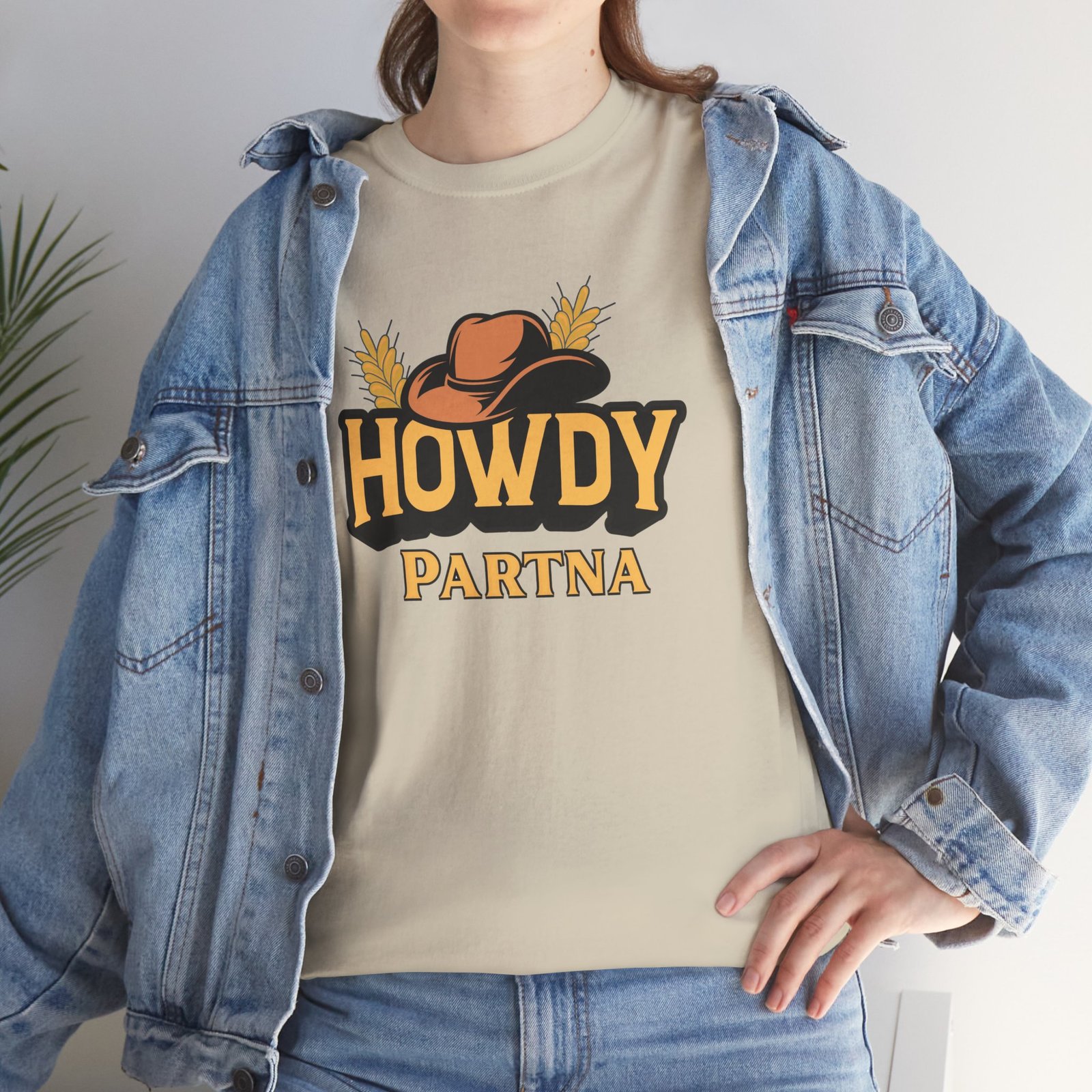 Howdy Partna  — Western Cowboy Hat Unisex T-Shirt - Image 18
