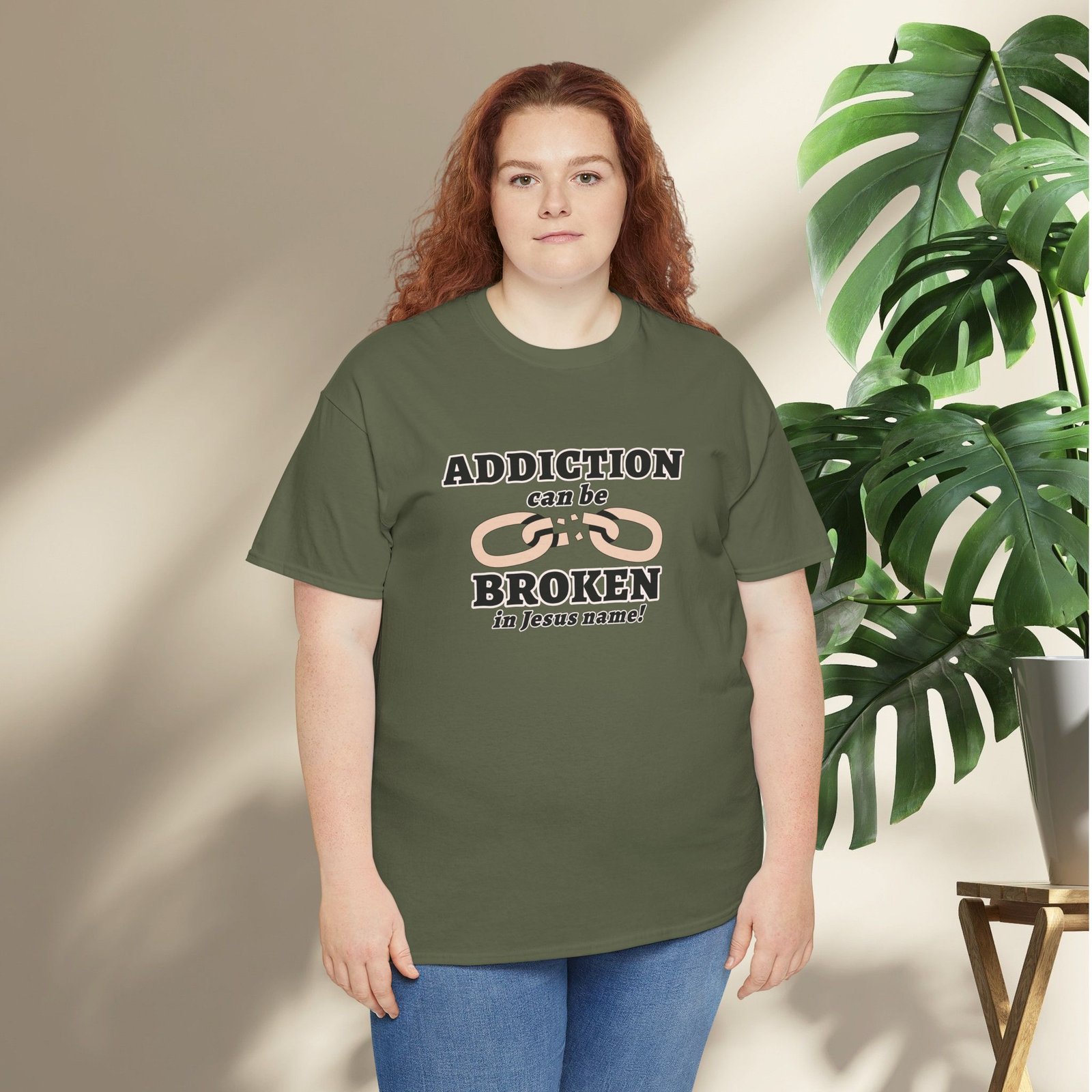 Addiction Can Be Broken  — Faith-Based Recovery T-Shirt - Image 26