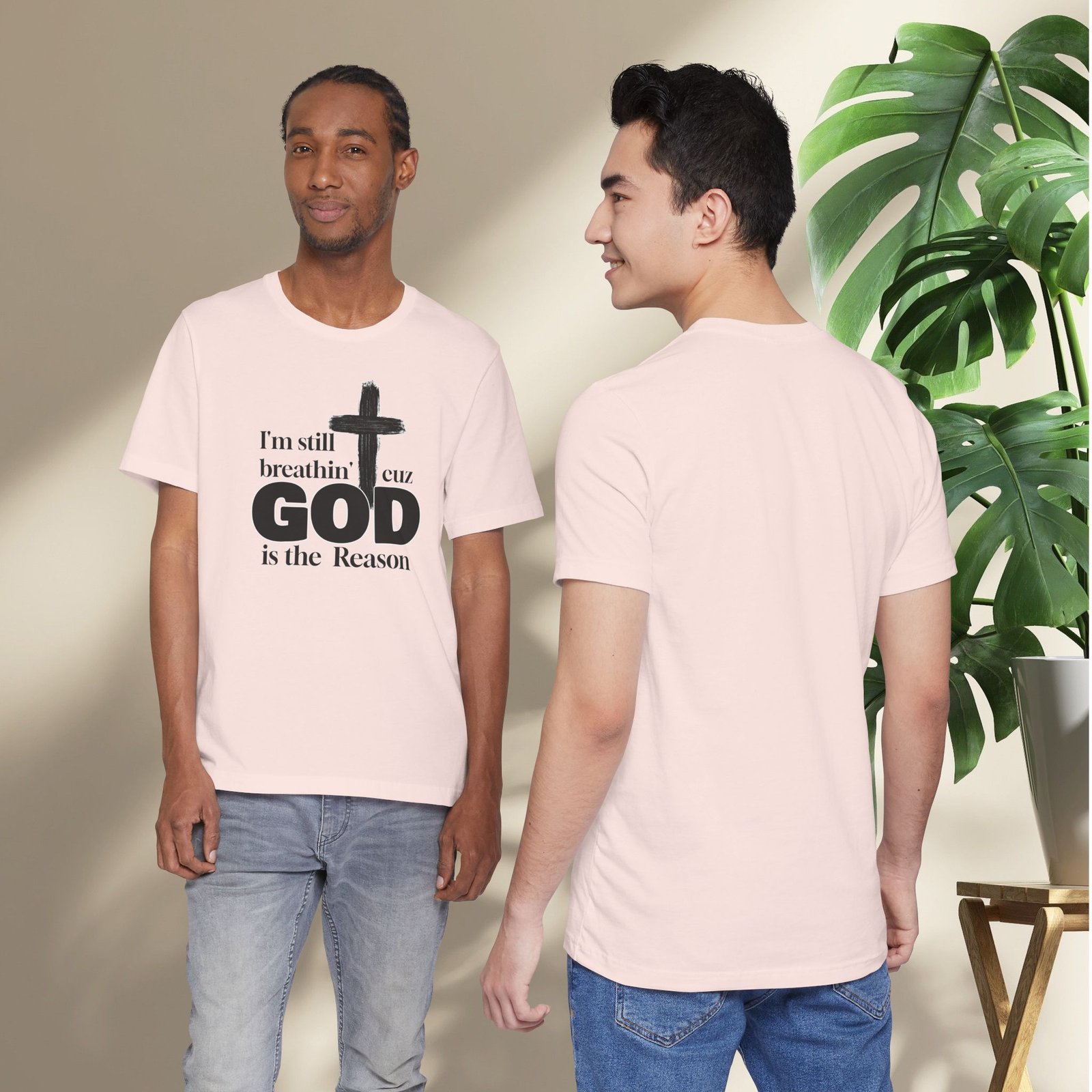 I'm Still Breathin' Cuz God is the Reason Unisex T-Shirt - Image 13