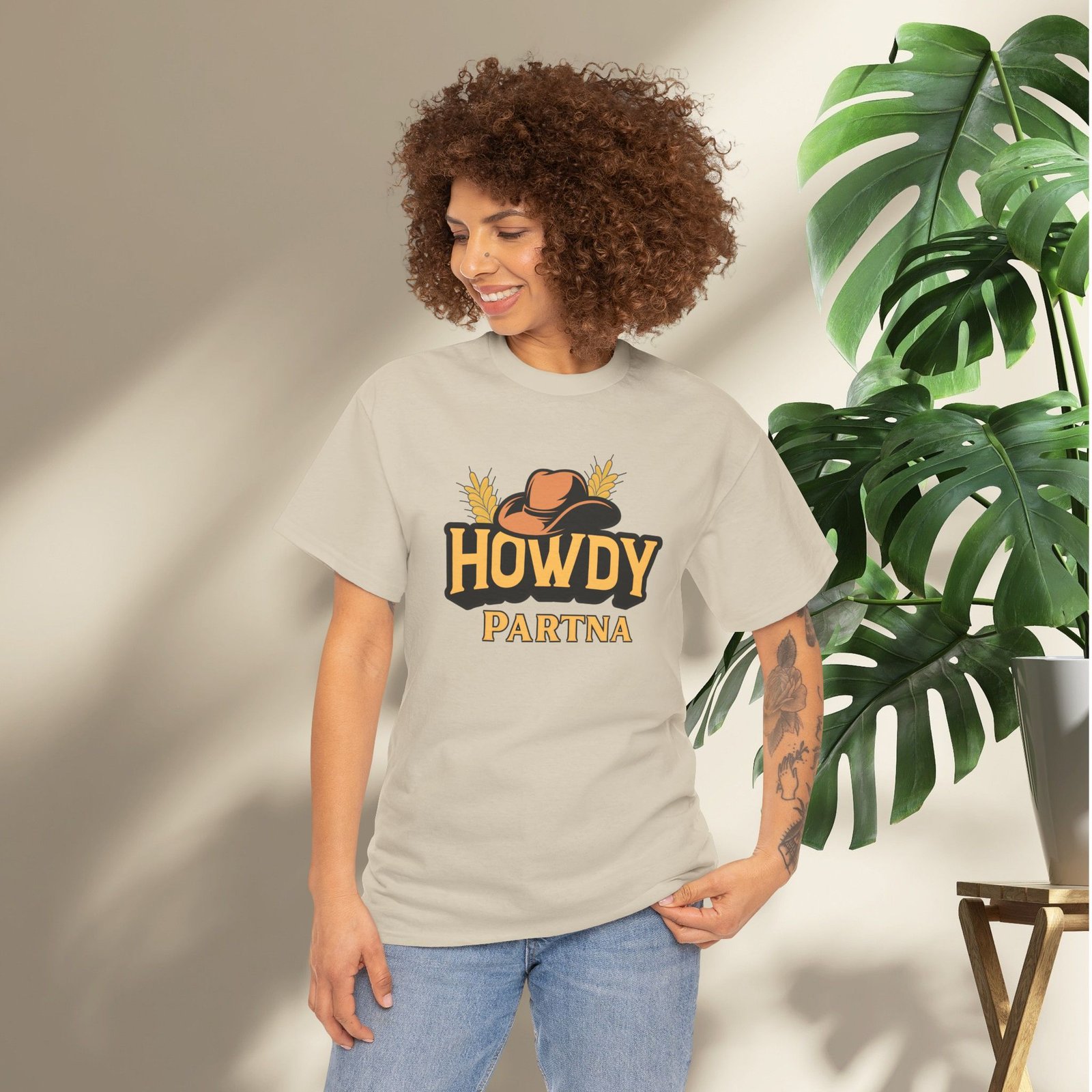 Howdy Partna  — Western Cowboy Hat Unisex T-Shirt - Image 14