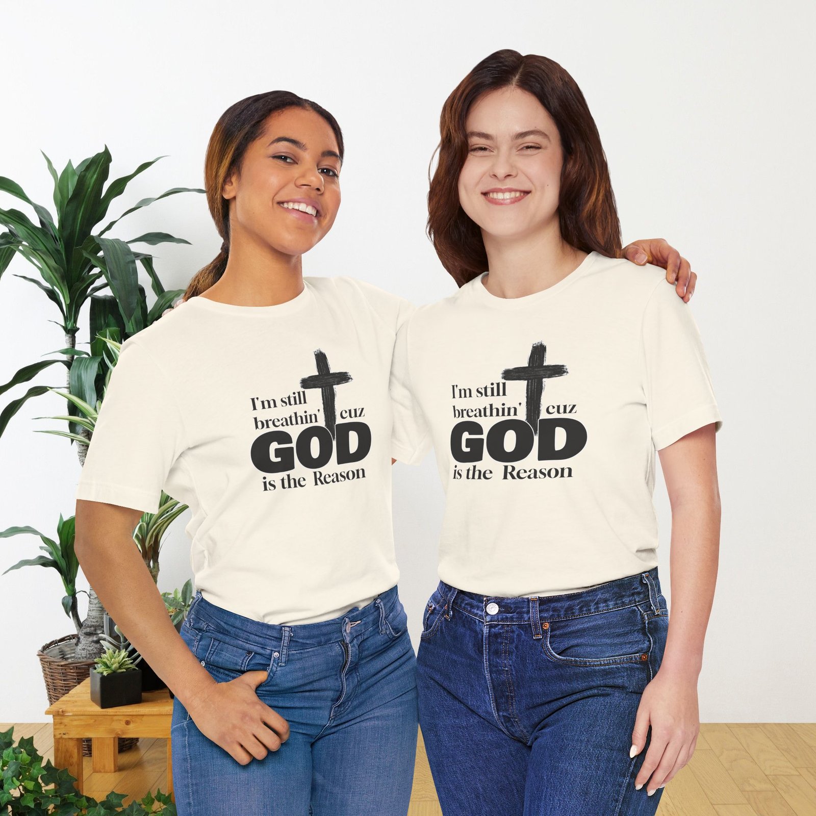 I'm Still Breathin' Cuz God is the Reason Unisex T-Shirt - Image 28