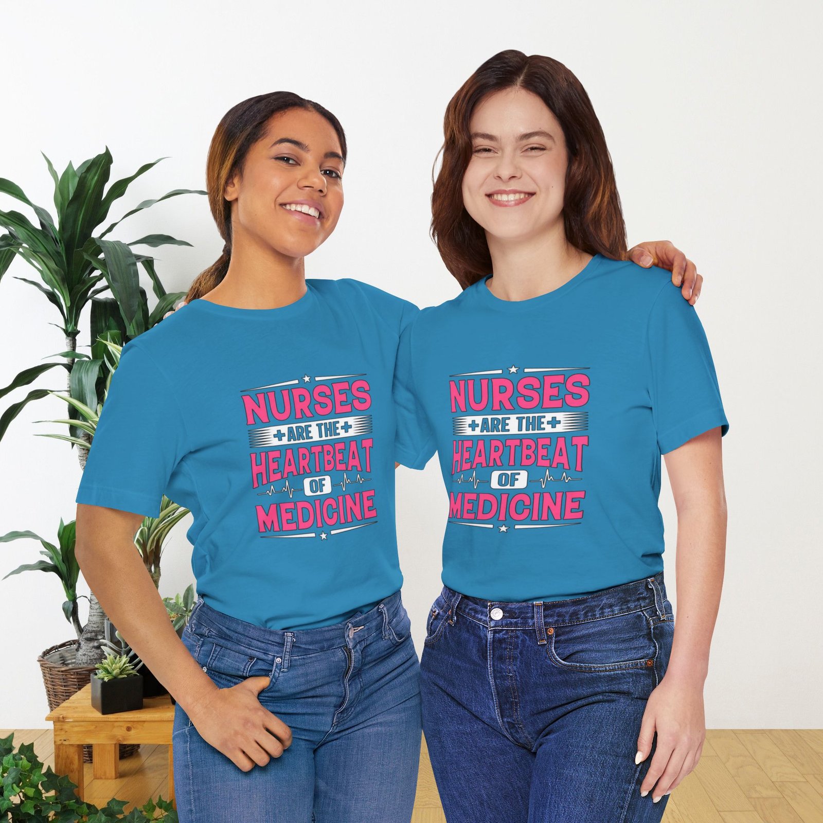 Nurses are the Heartbeat of Medicine Unisex Jersey T-Shirt - Image 20