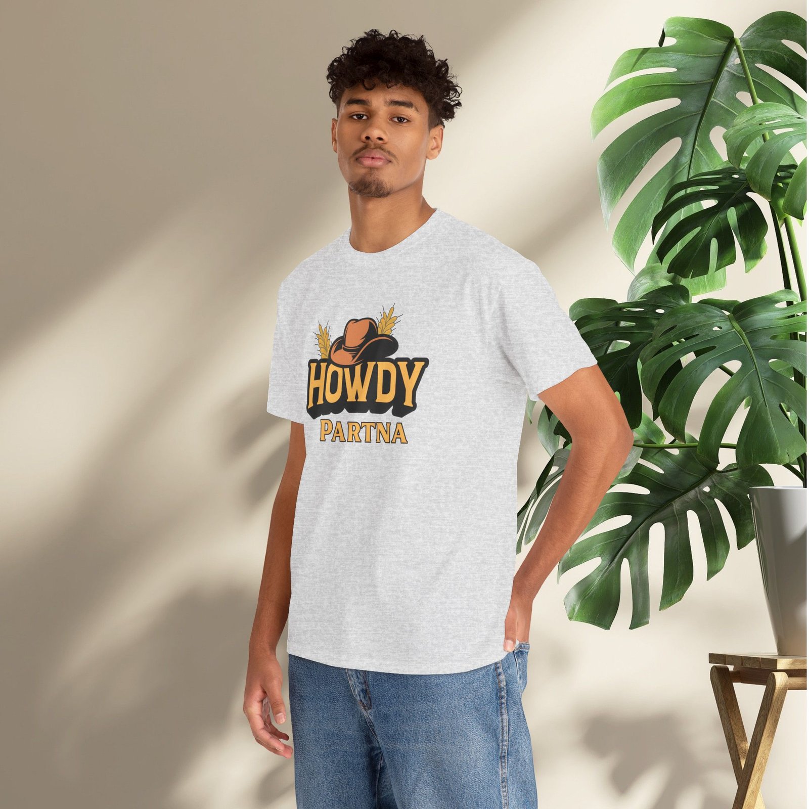Howdy Partna  — Western Cowboy Hat Unisex T-Shirt - Image 10