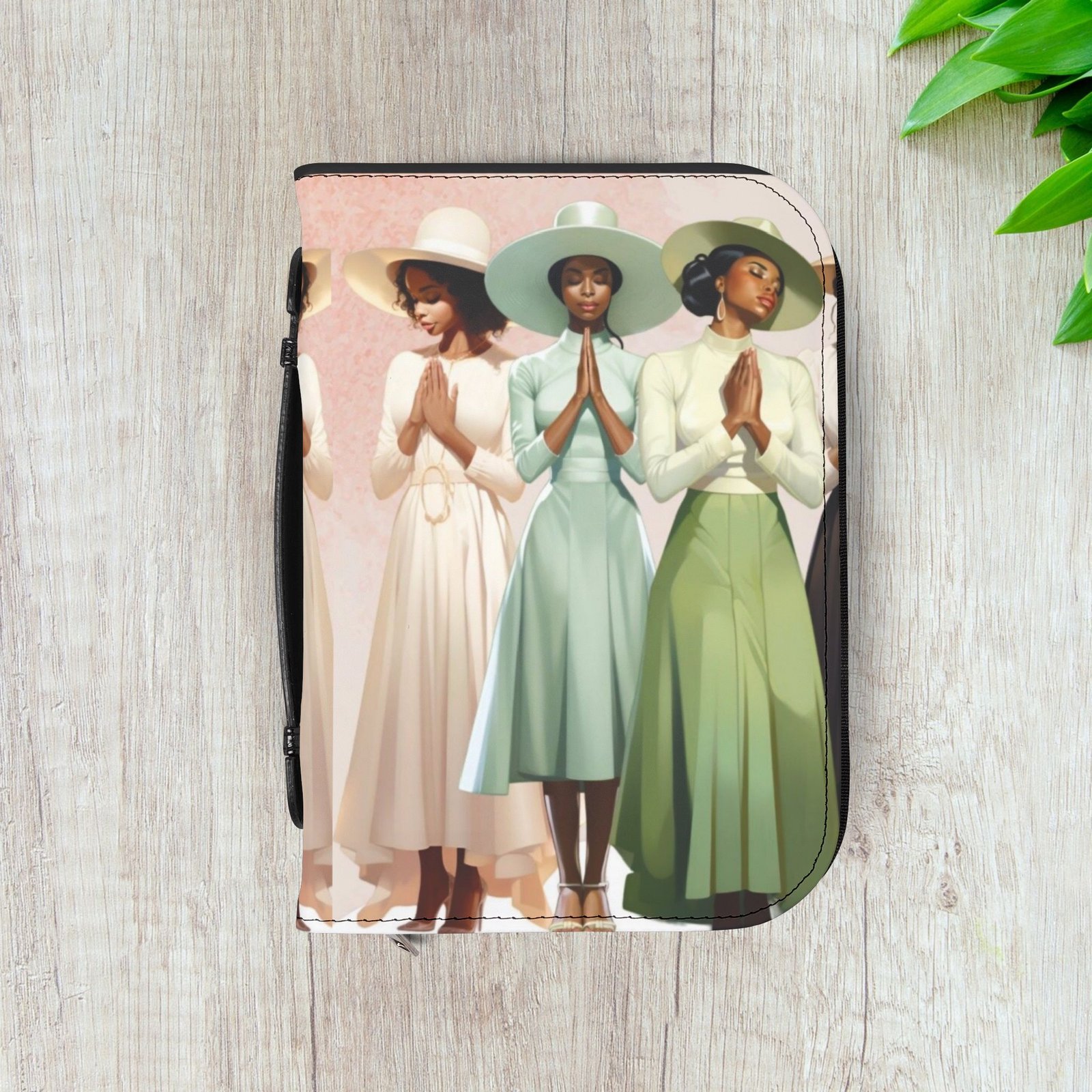 Vintage Praying Church Ladies Bible Cover - Image 6