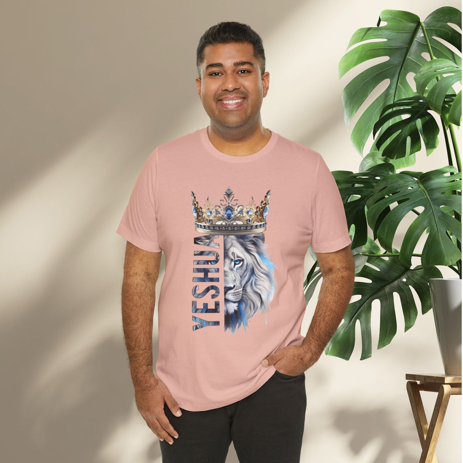 King of Kings - Crowned Yeshua Lion Unisex Tee - Image 11