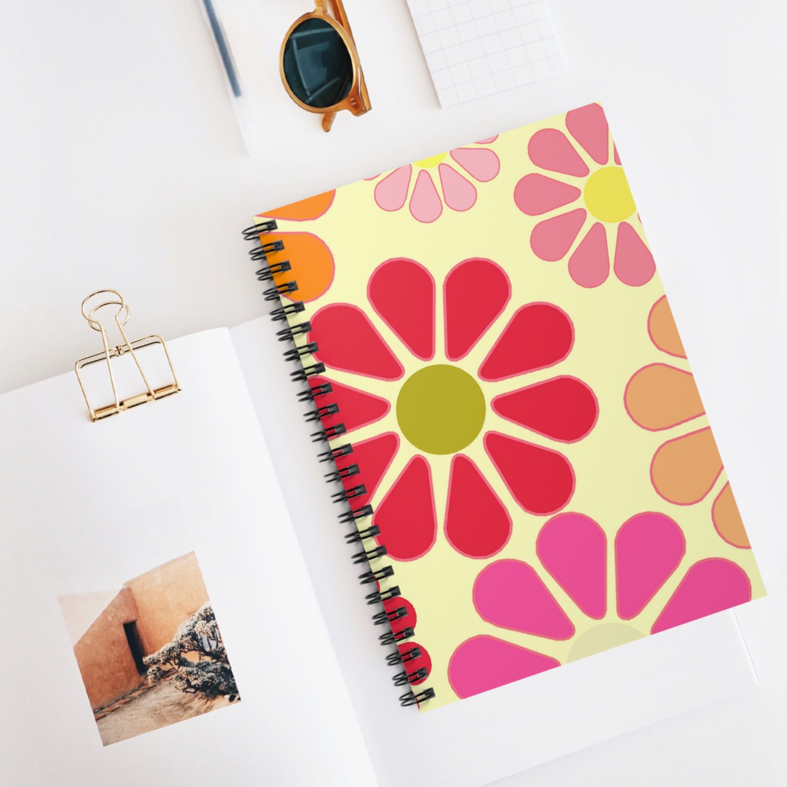 Just Groovy Retro Spiral Custom Notebook