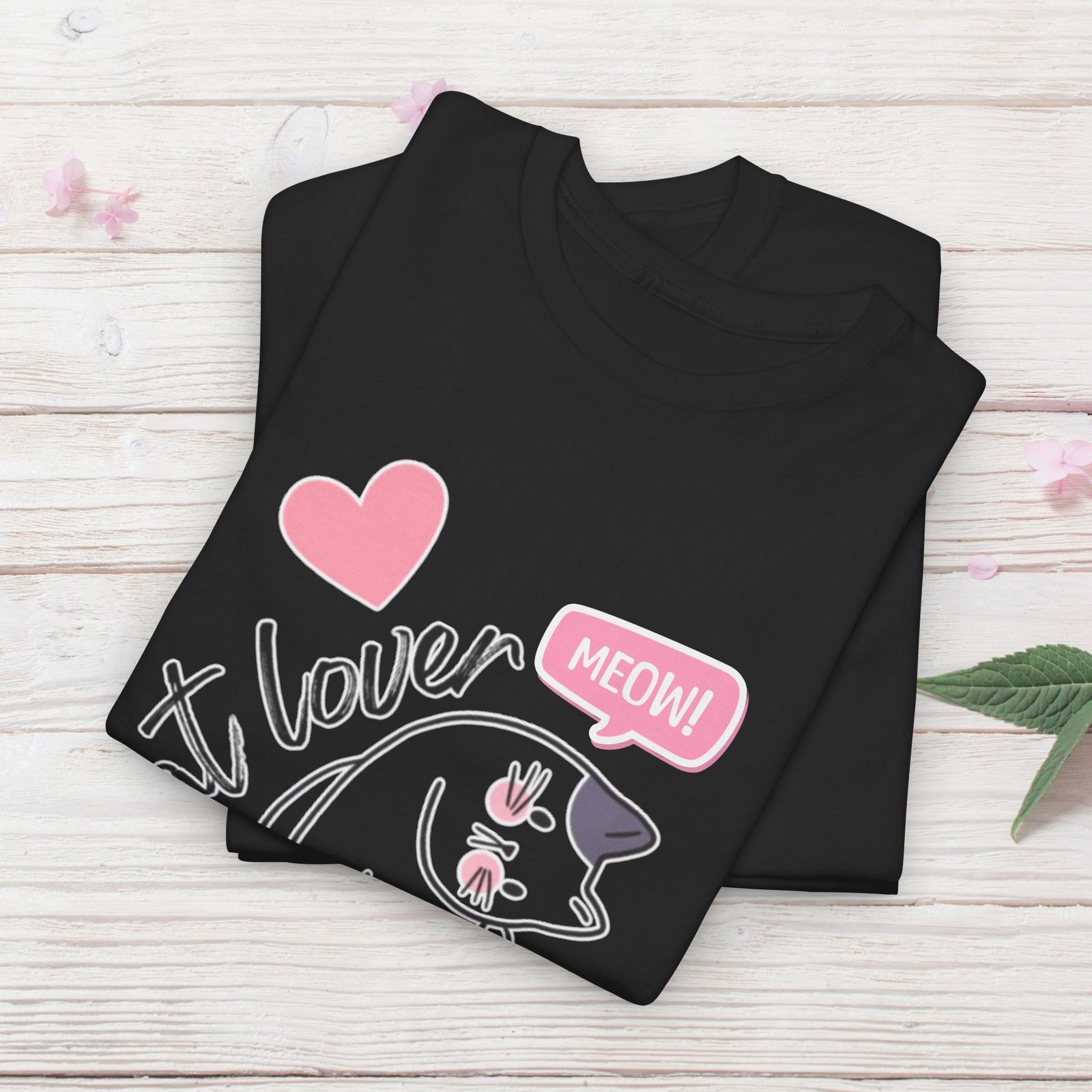 Cat Lover for Life — Cute 'Meow' Graphic Tee - Image 16