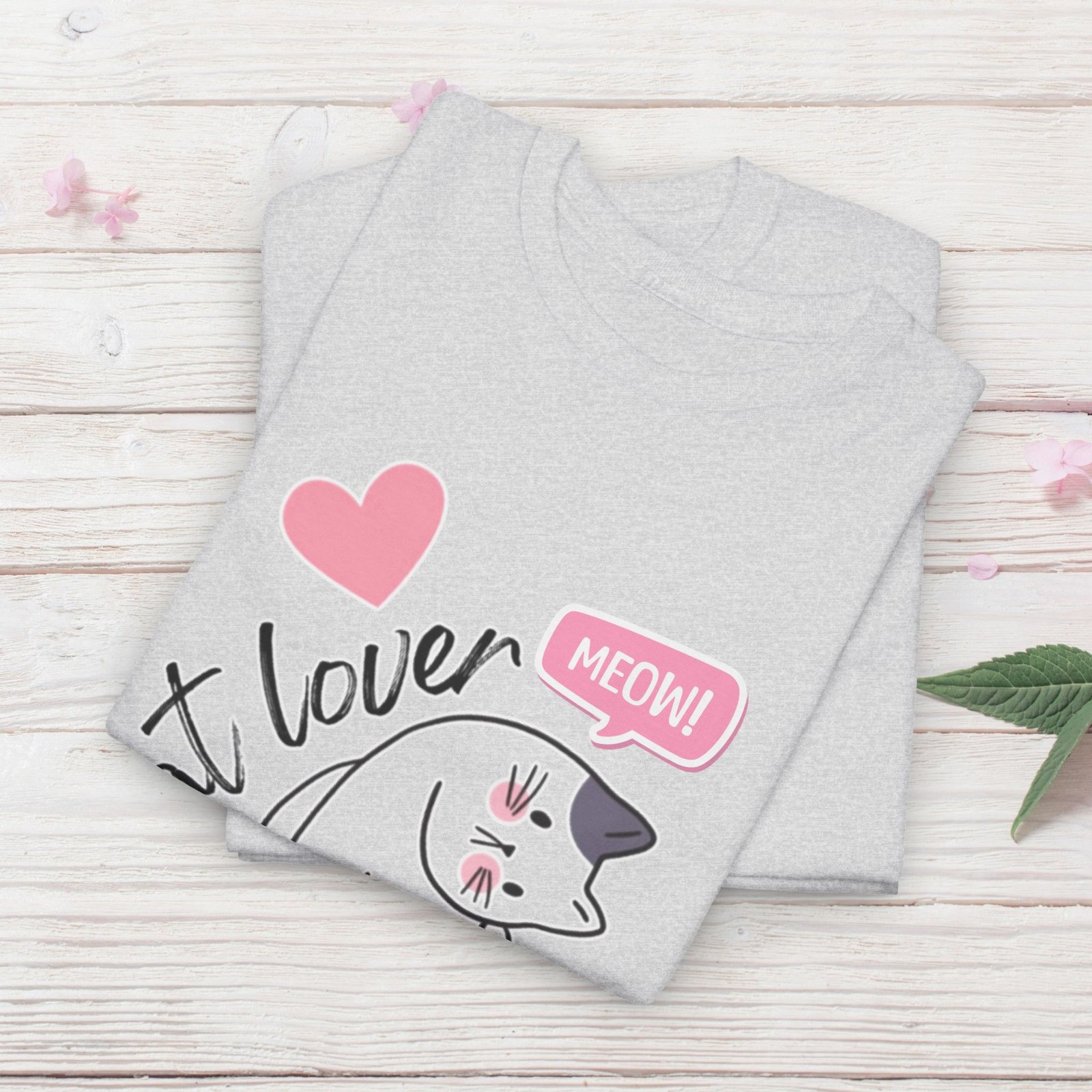 Cat Lover for Life — Cute 'Meow' Graphic Tee - Image 9