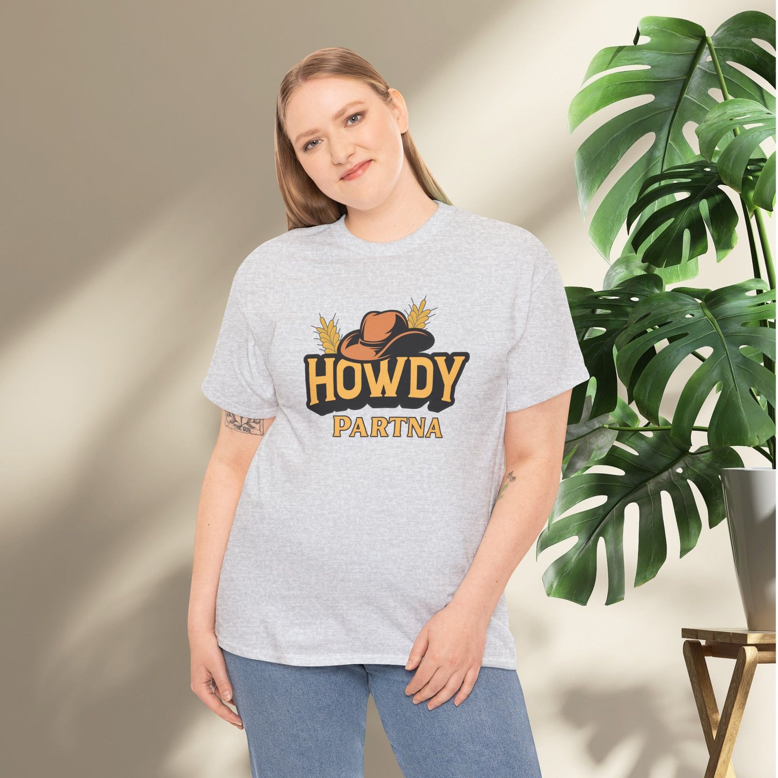 Howdy Partna  — Western Cowboy Hat Unisex T-Shirt - Image 9
