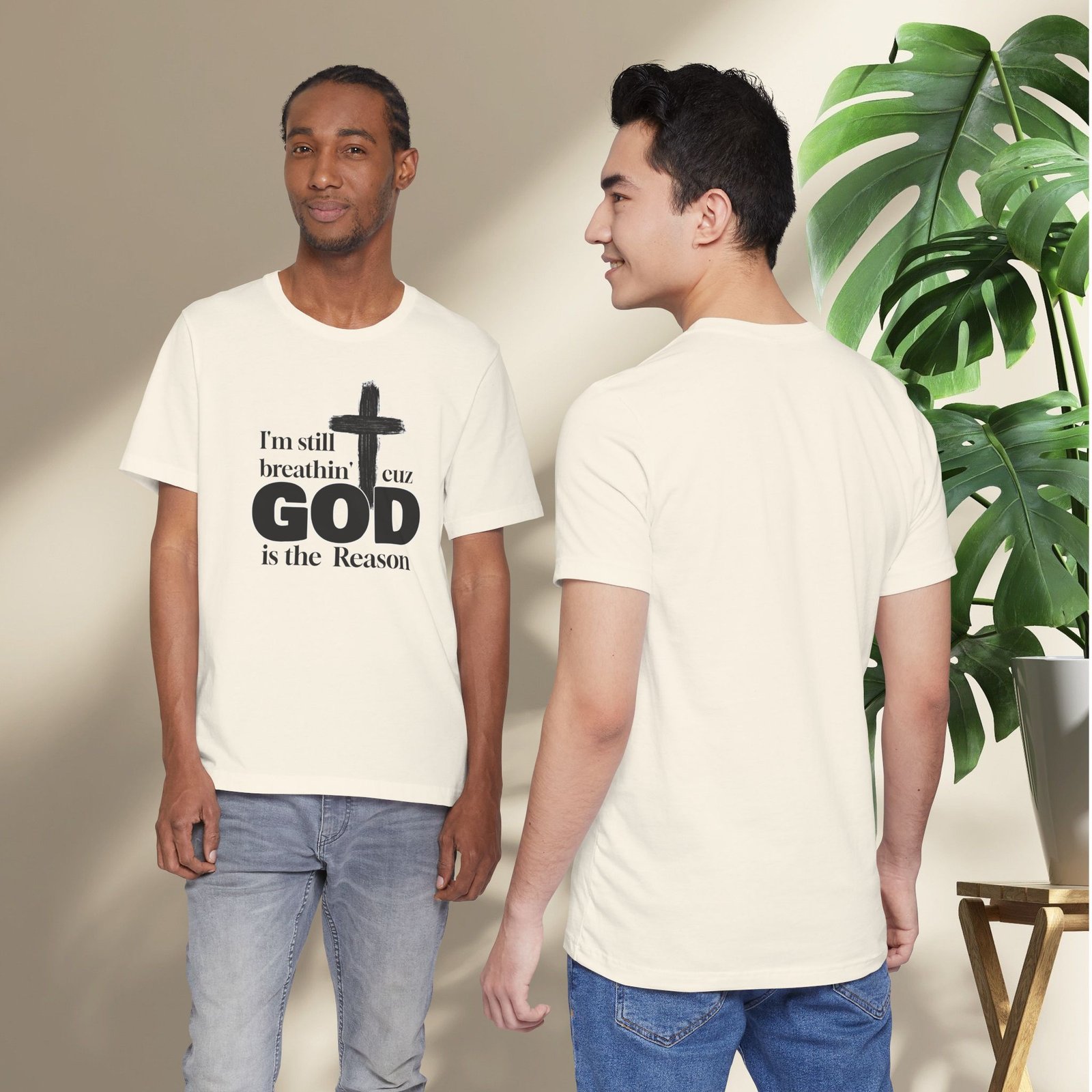 I'm Still Breathin' Cuz God is the Reason Unisex T-Shirt - Image 27