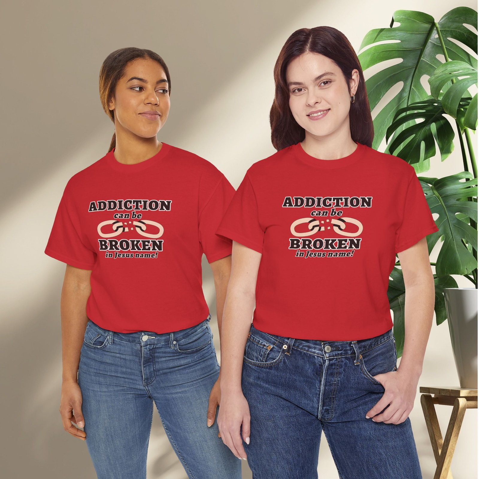 Addiction Can Be Broken  — Faith-Based Recovery T-Shirt - Image 57