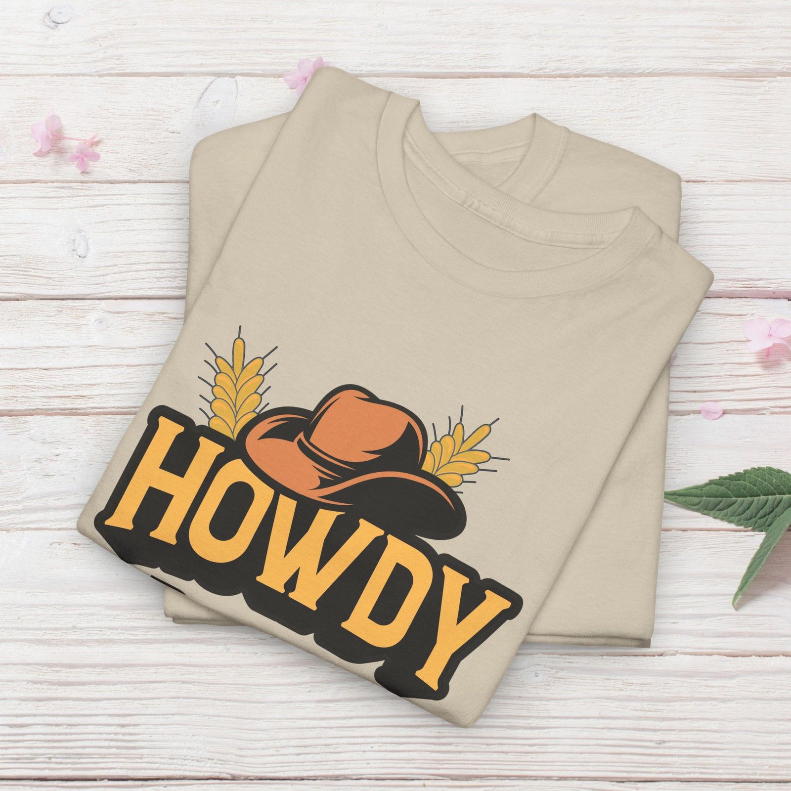 Howdy Partna  — Western Cowboy Hat Unisex T-Shirt - Image 13