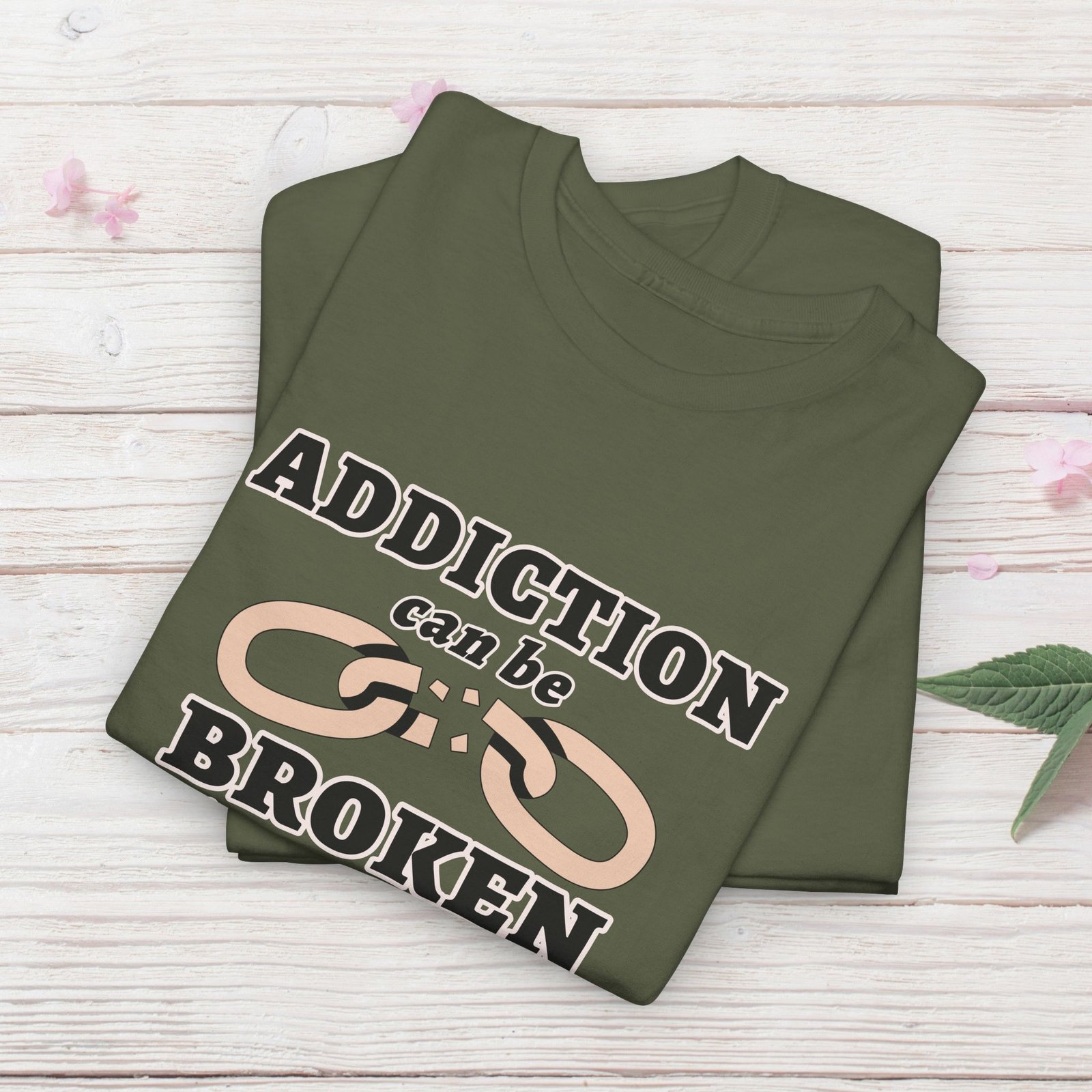Addiction Can Be Broken  — Faith-Based Recovery T-Shirt - Image 23