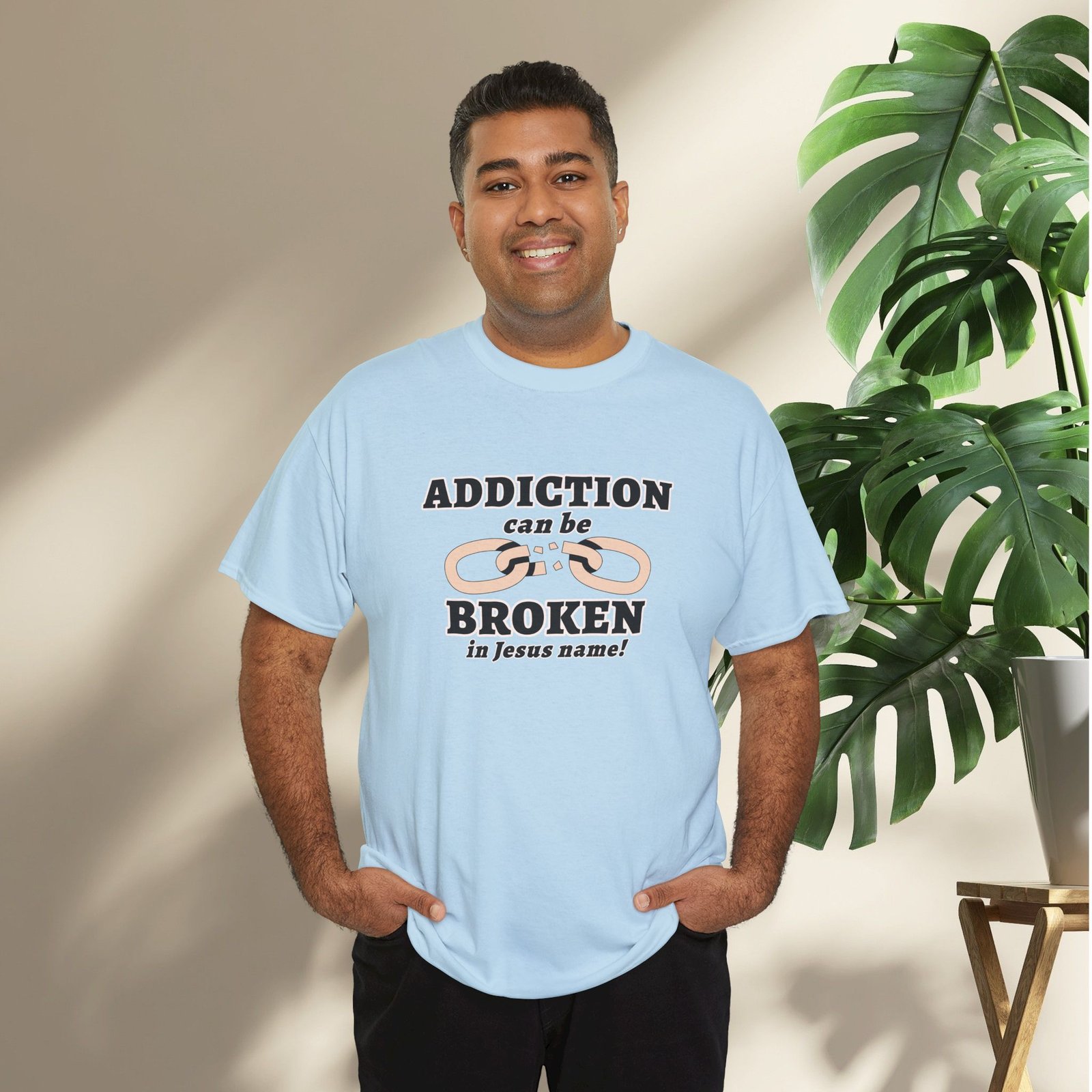 Addiction Can Be Broken  — Faith-Based Recovery T-Shirt - Image 34