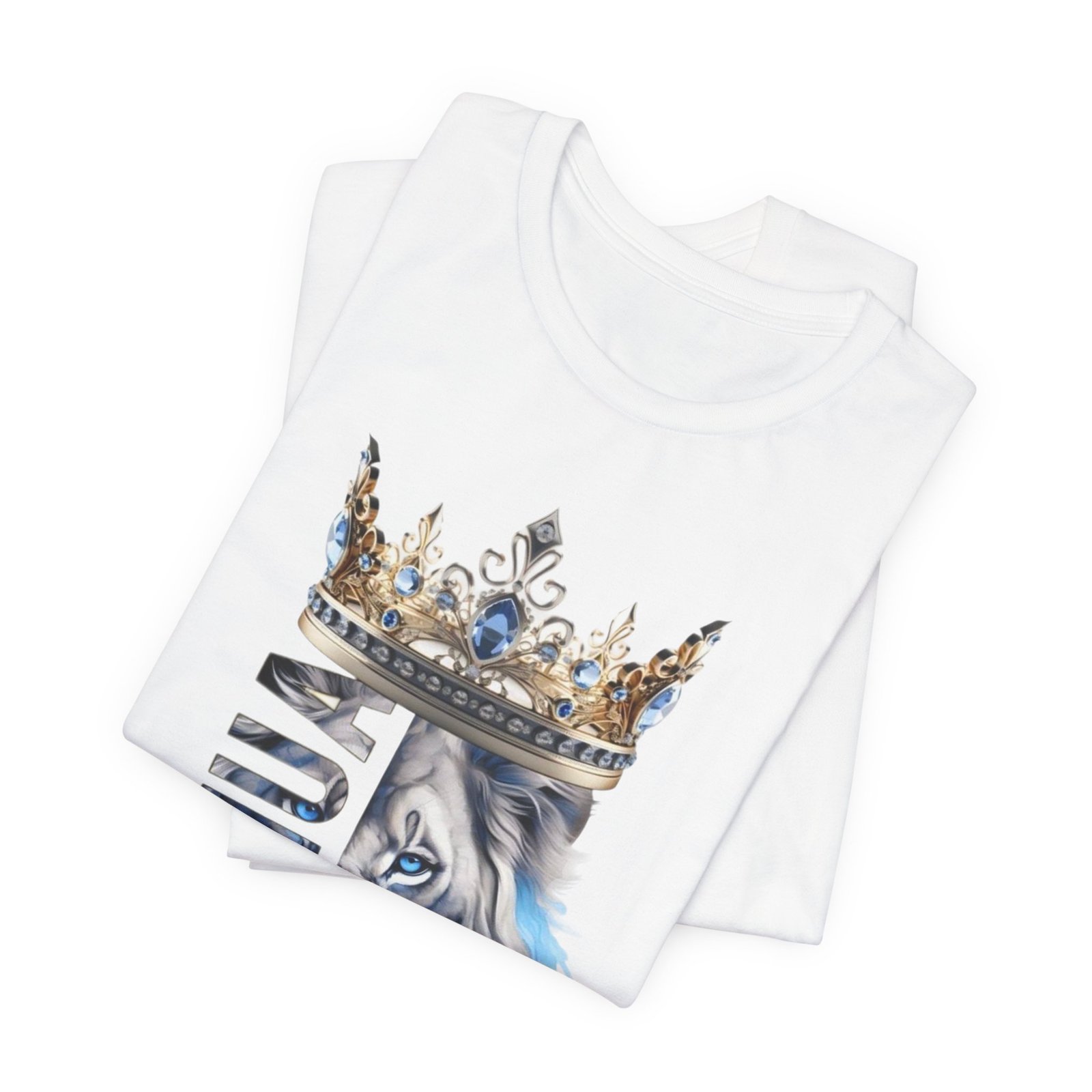 King of Kings - Crowned Yeshua Lion Unisex Tee - Image 2