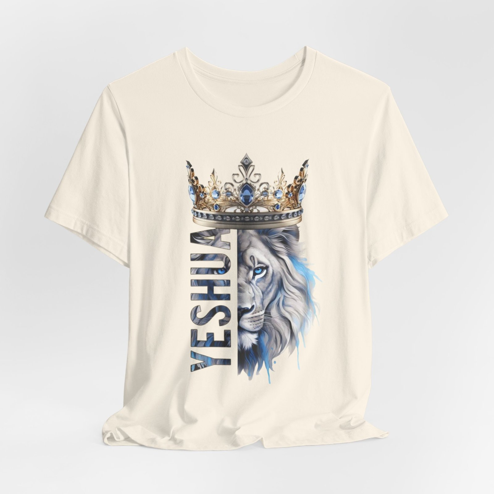 King of Kings - Crowned Yeshua Lion Unisex Tee - Image 24
