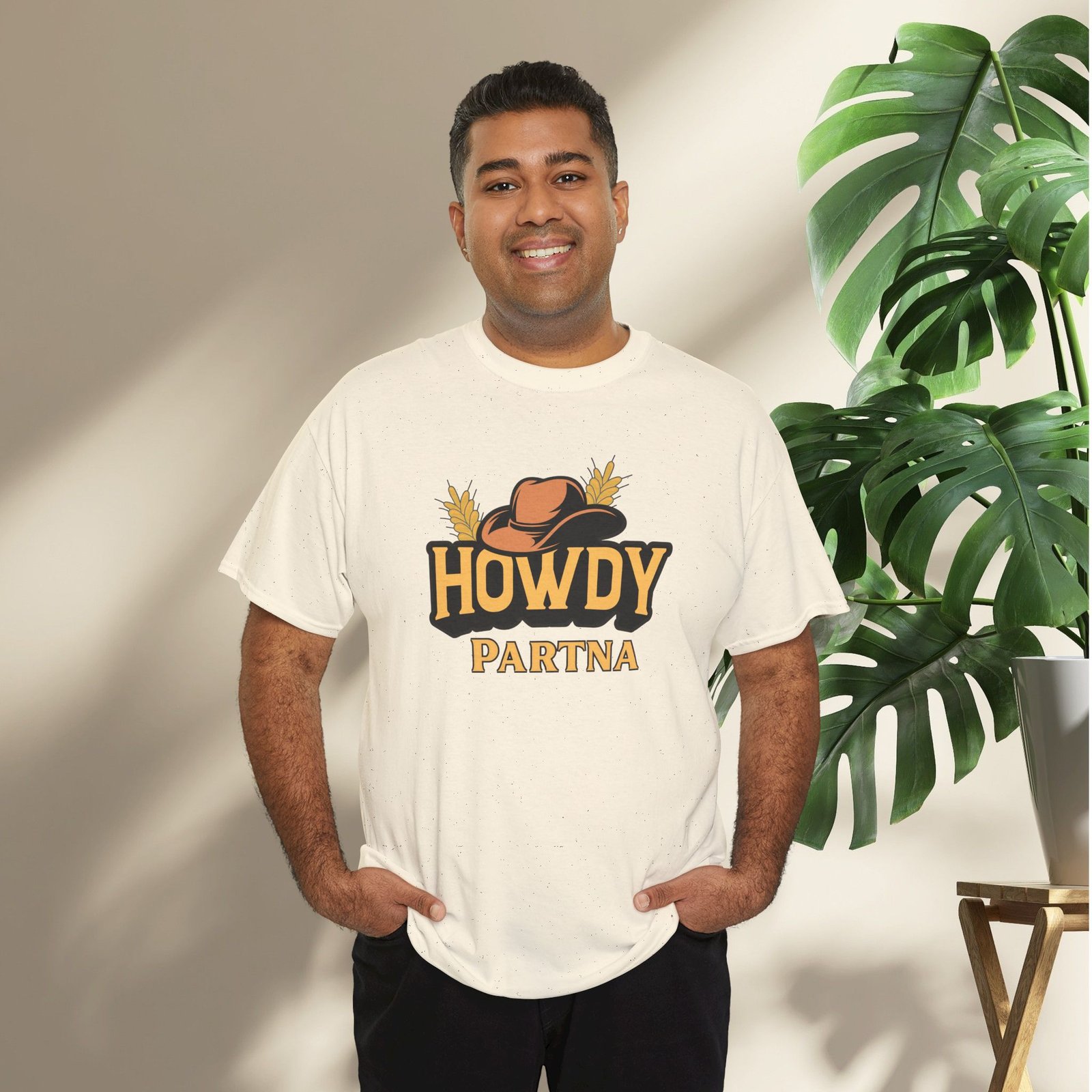 Howdy Partna  — Western Cowboy Hat Unisex T-Shirt - Image 23