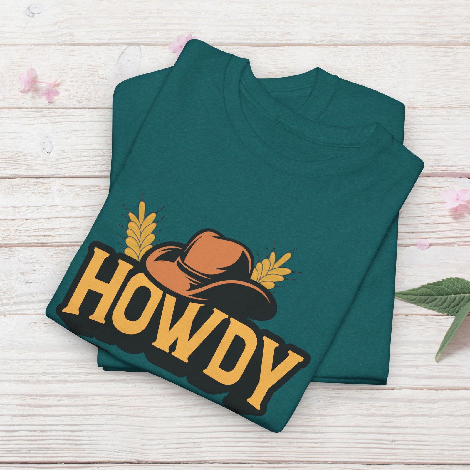 Howdy Partna  — Western Cowboy Hat Unisex T-Shirt - Image 25