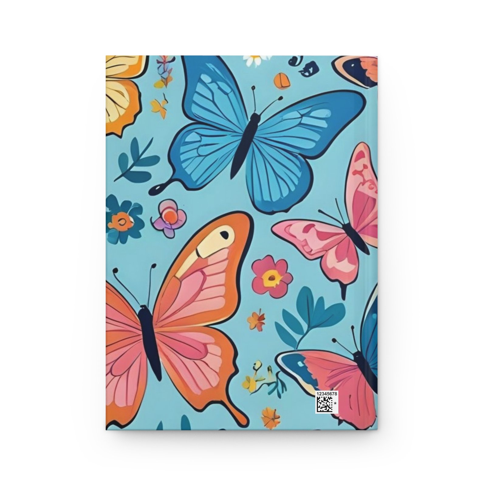 Butterfly Heaven Floral Blue Hardcover Journal - Image 3
