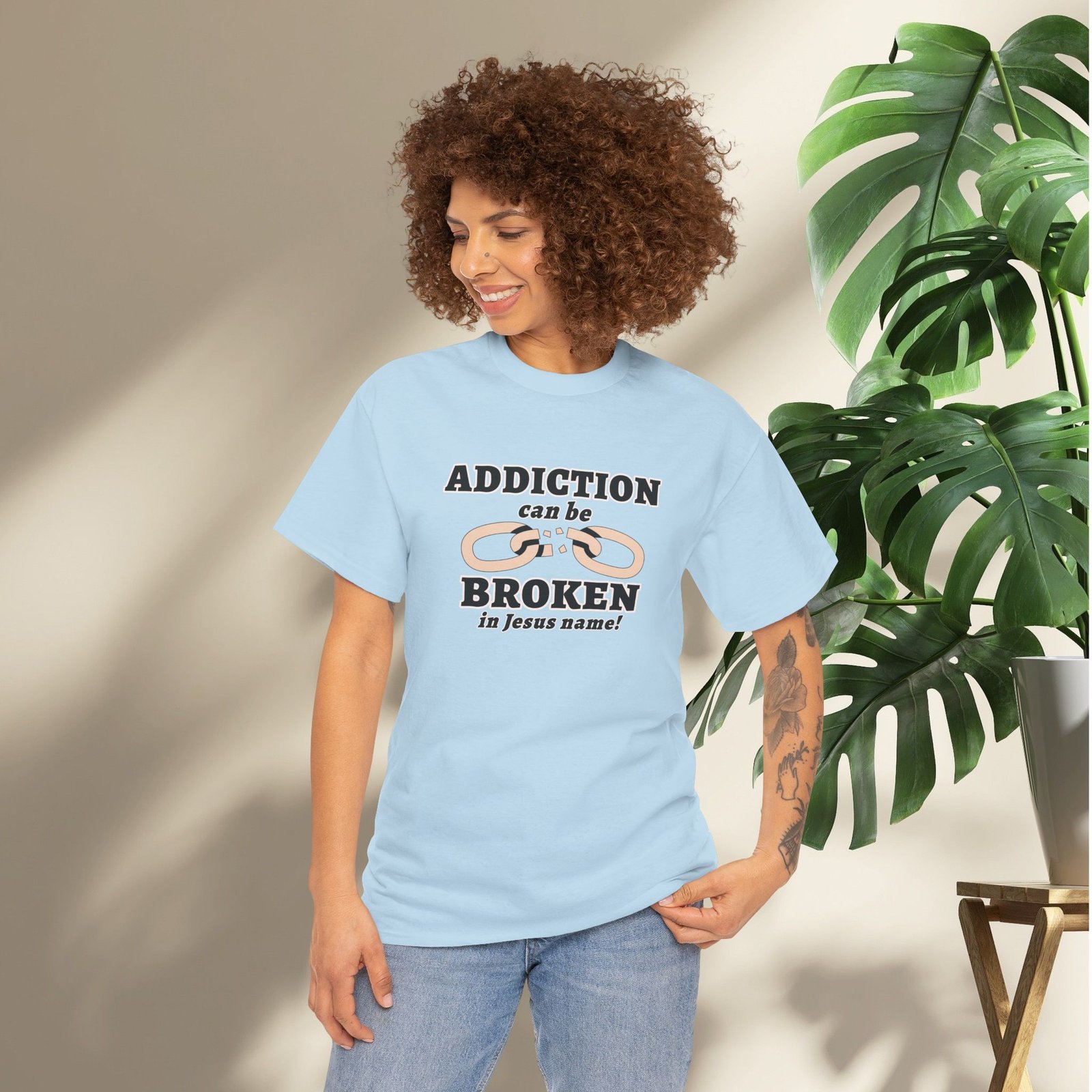 Addiction Can Be Broken  — Faith-Based Recovery T-Shirt - Image 31