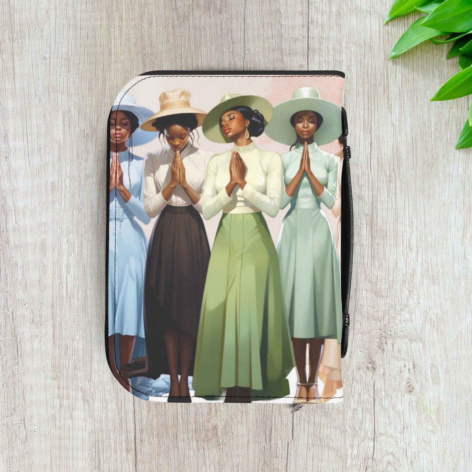 Vintage Praying Church Ladies Bible Cover - Image 7