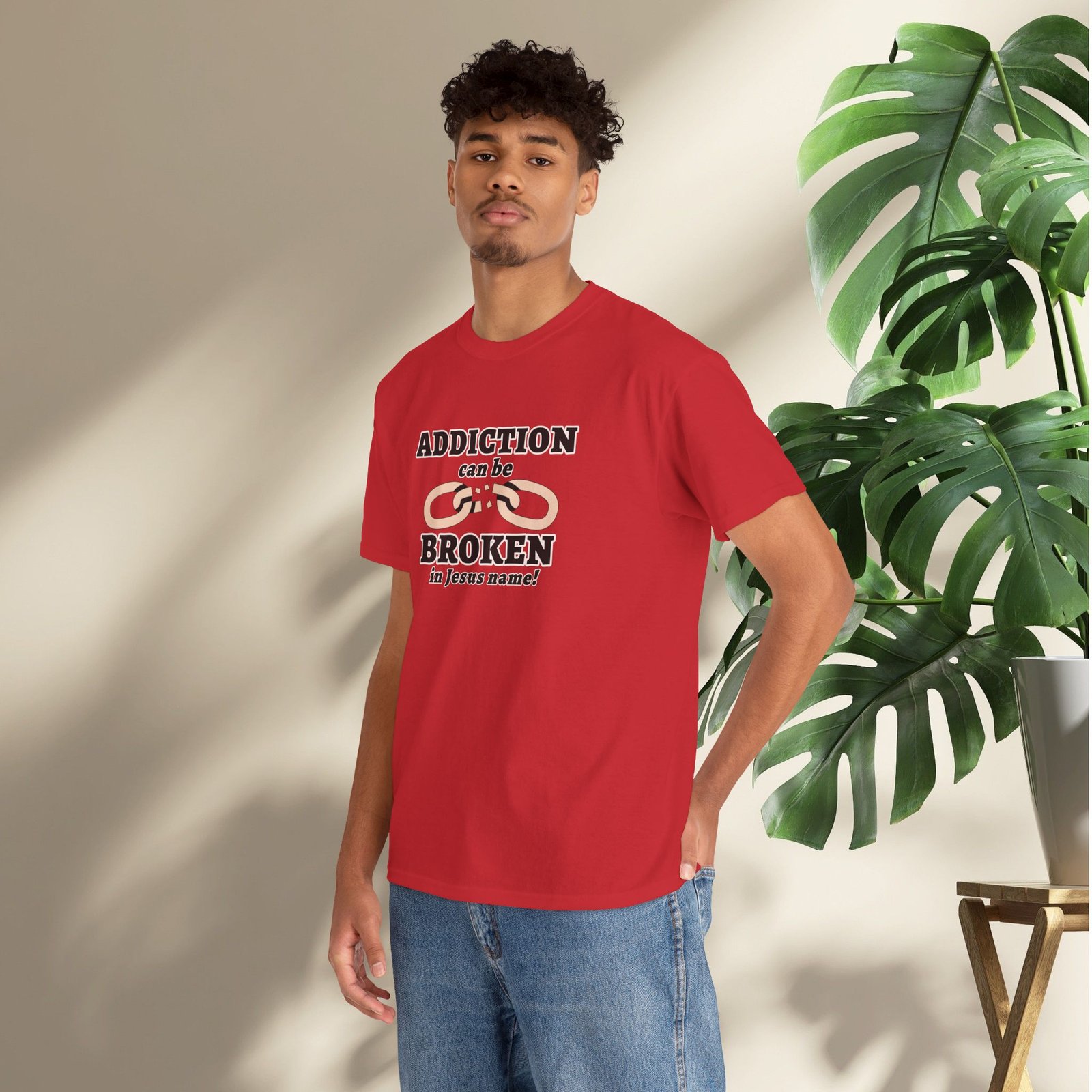 Addiction Can Be Broken  — Faith-Based Recovery T-Shirt - Image 53