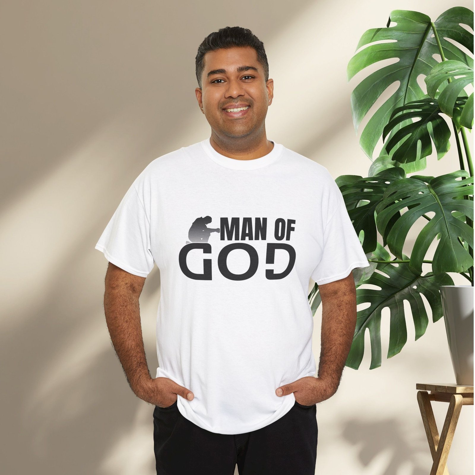Man of God Unisex Heavy Cotton T-Shirt - Image 4