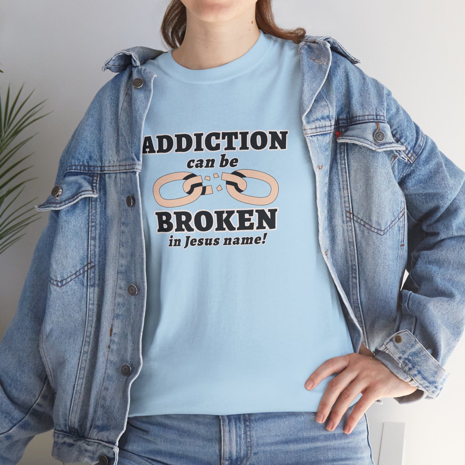 Addiction Can Be Broken  — Faith-Based Recovery T-Shirt - Image 35