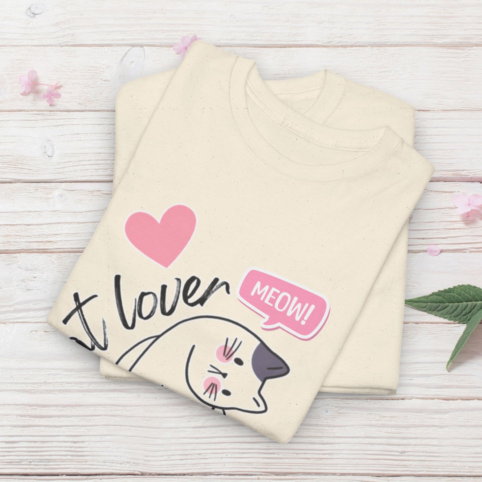 Cat Lover for Life — Cute 'Meow' Graphic Tee - Image 23