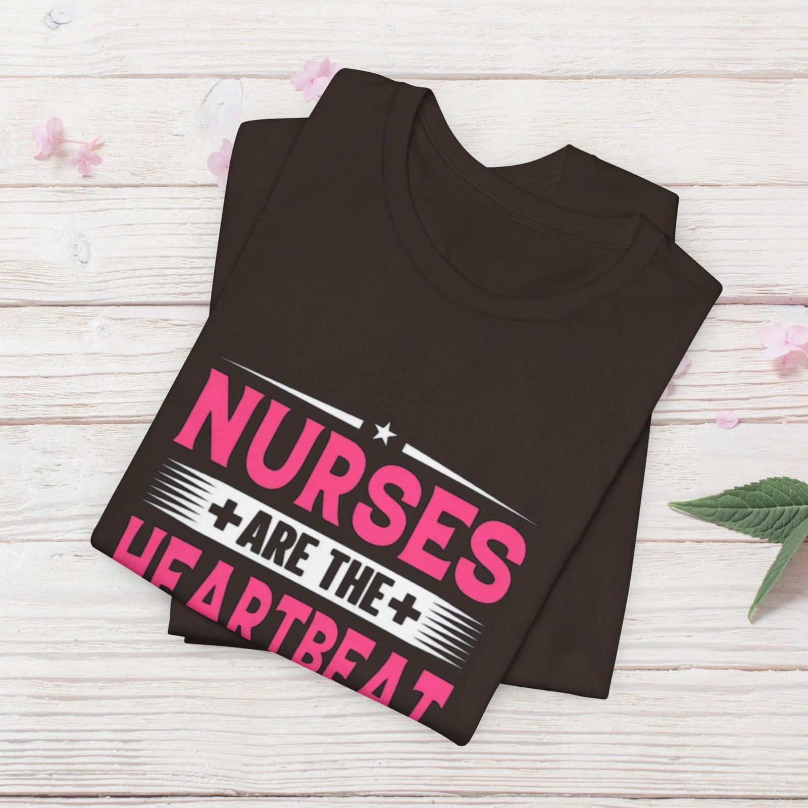 Nurses are the Heartbeat of Medicine Unisex Jersey T-Shirt - Image 5