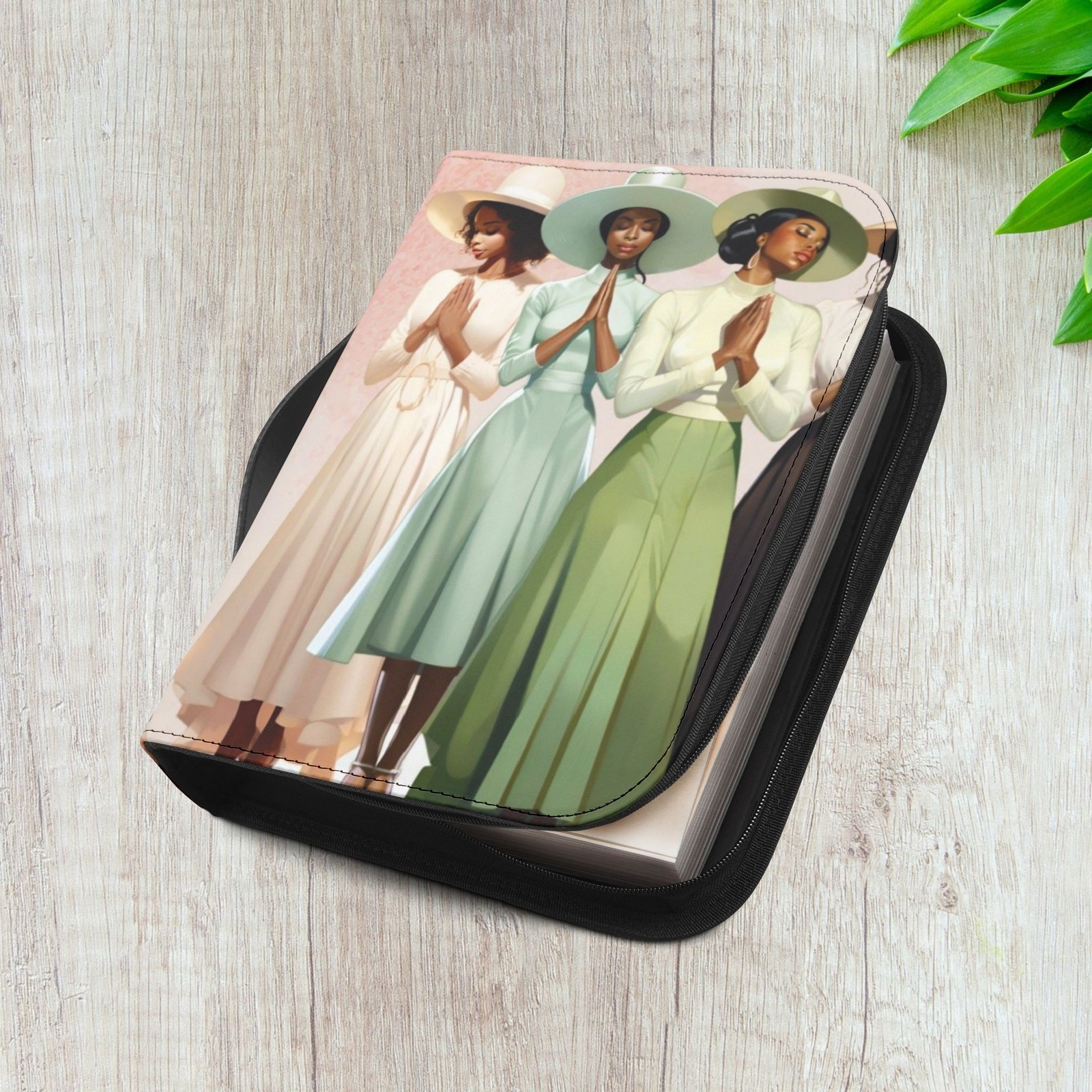 Vintage Praying Church Ladies Bible Cover - Image 20