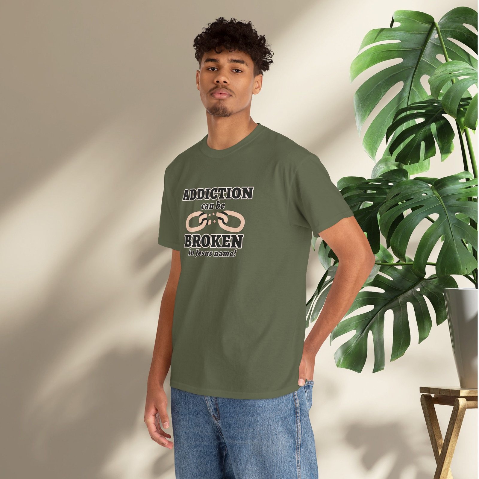 Addiction Can Be Broken  — Faith-Based Recovery T-Shirt - Image 25