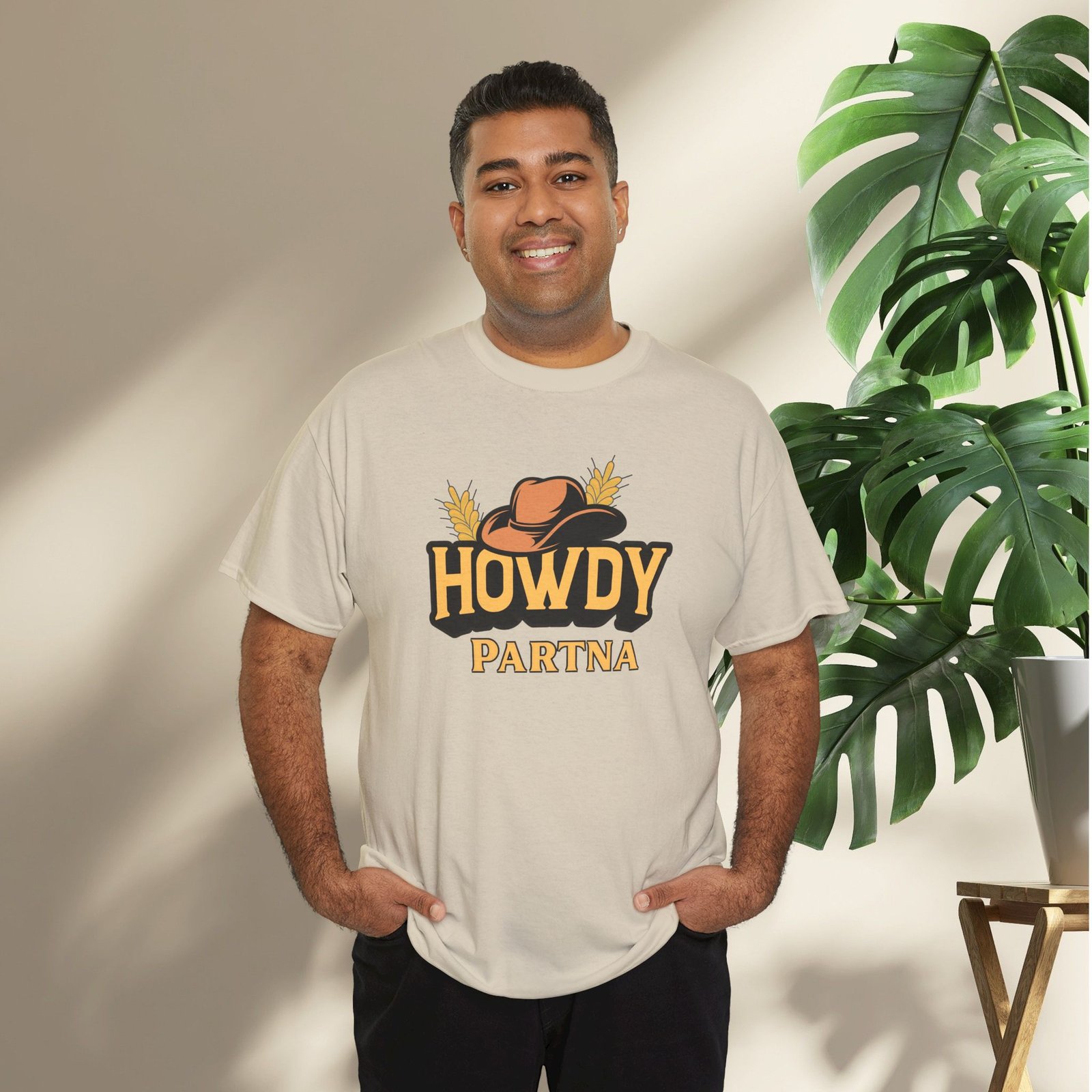 Howdy Partna  — Western Cowboy Hat Unisex T-Shirt - Image 17
