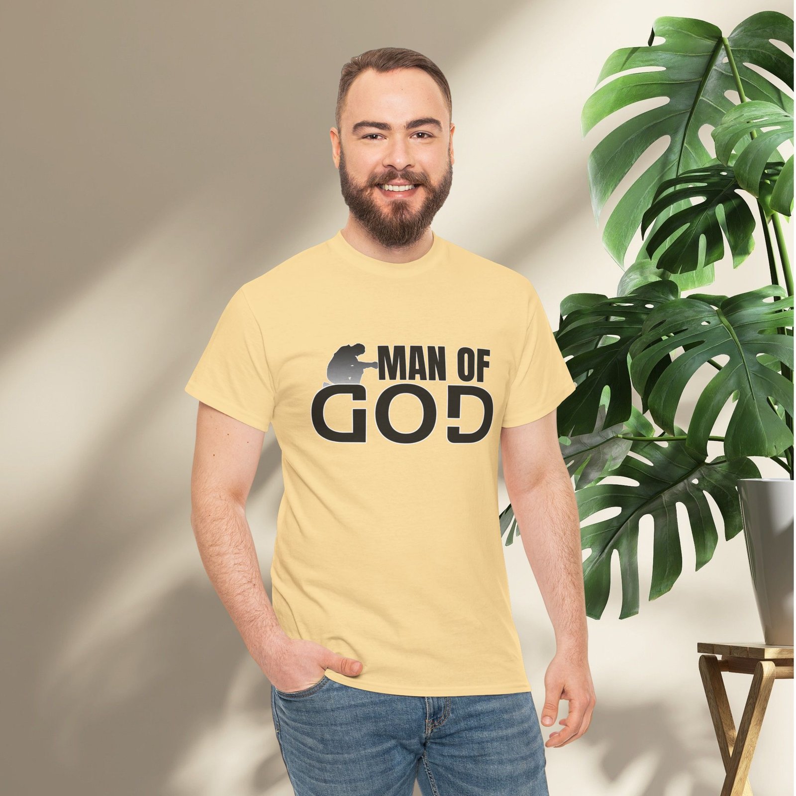 Man of God Unisex Heavy Cotton T-Shirt - Image 12