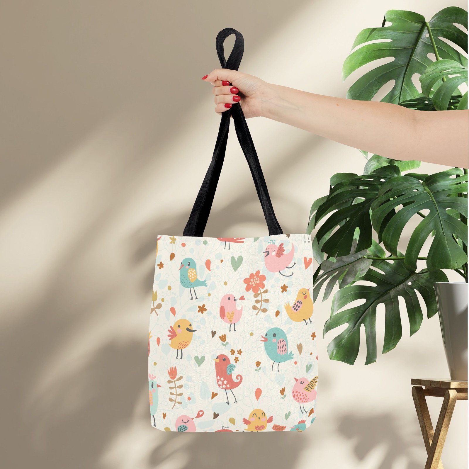 Bird Lover Print Tote Bag - Image 5