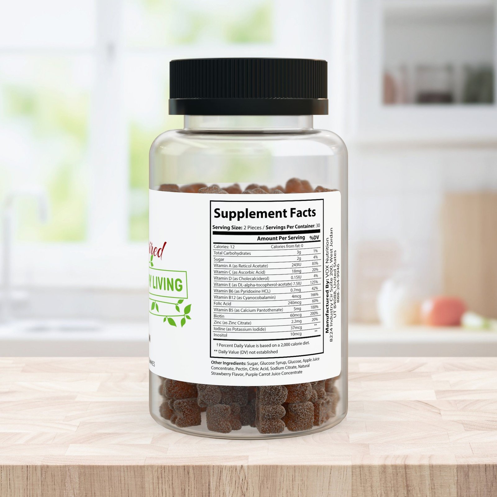 Inspired Healthy Living Multivitamin Gummies for Adults (60 Gummies) - Image 3