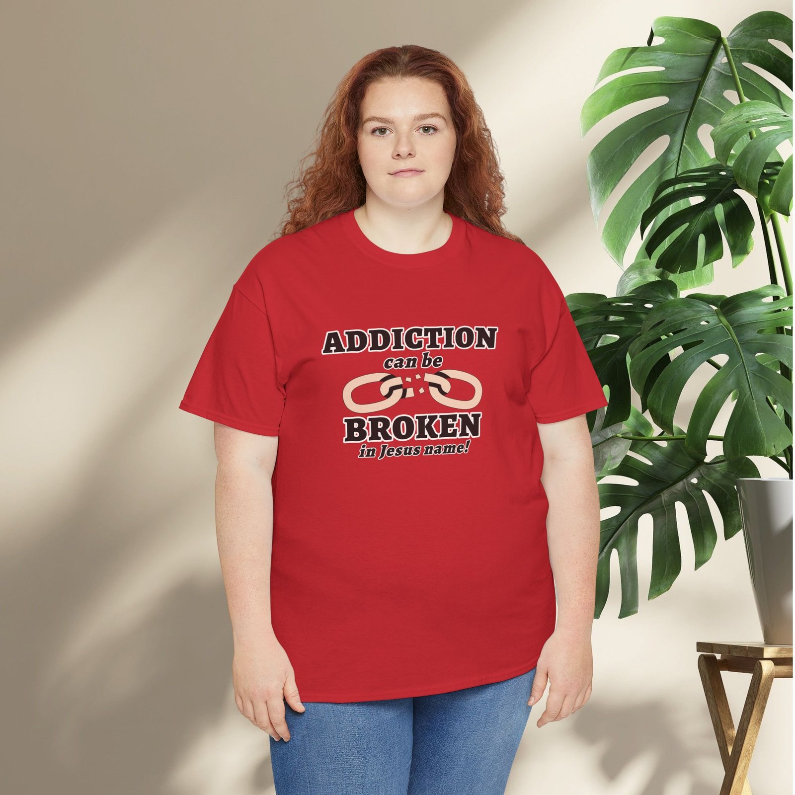 Addiction Can Be Broken  — Faith-Based Recovery T-Shirt - Image 54