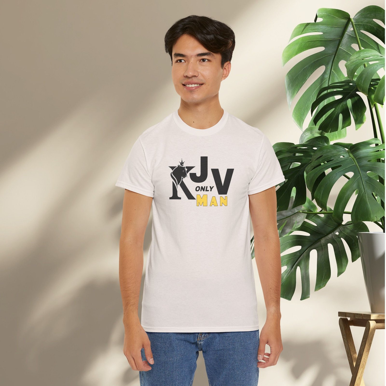 KJV Only Man T-Shirt — Crowned Lion - Image 10