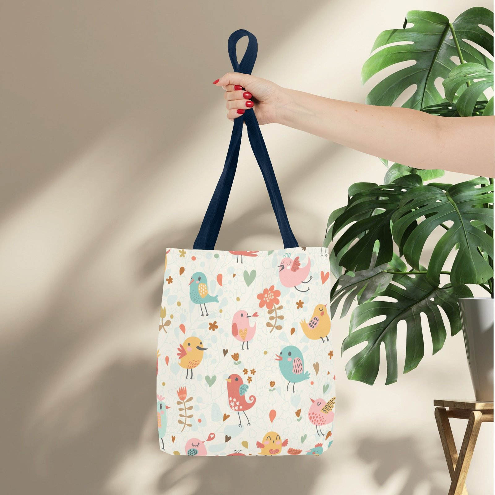 Bird Lover Print Tote Bag - Image 36