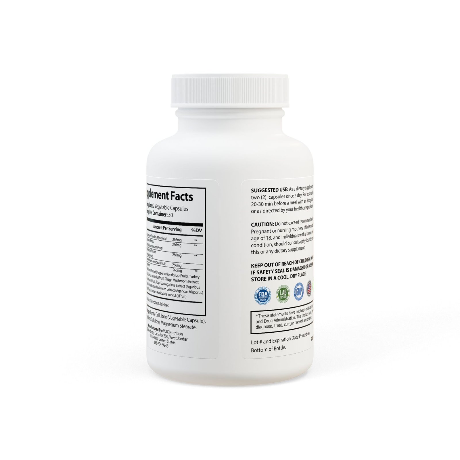 Inspired Healthy Living Mushroom Blend Supplement (60 Capsules) - Image 4