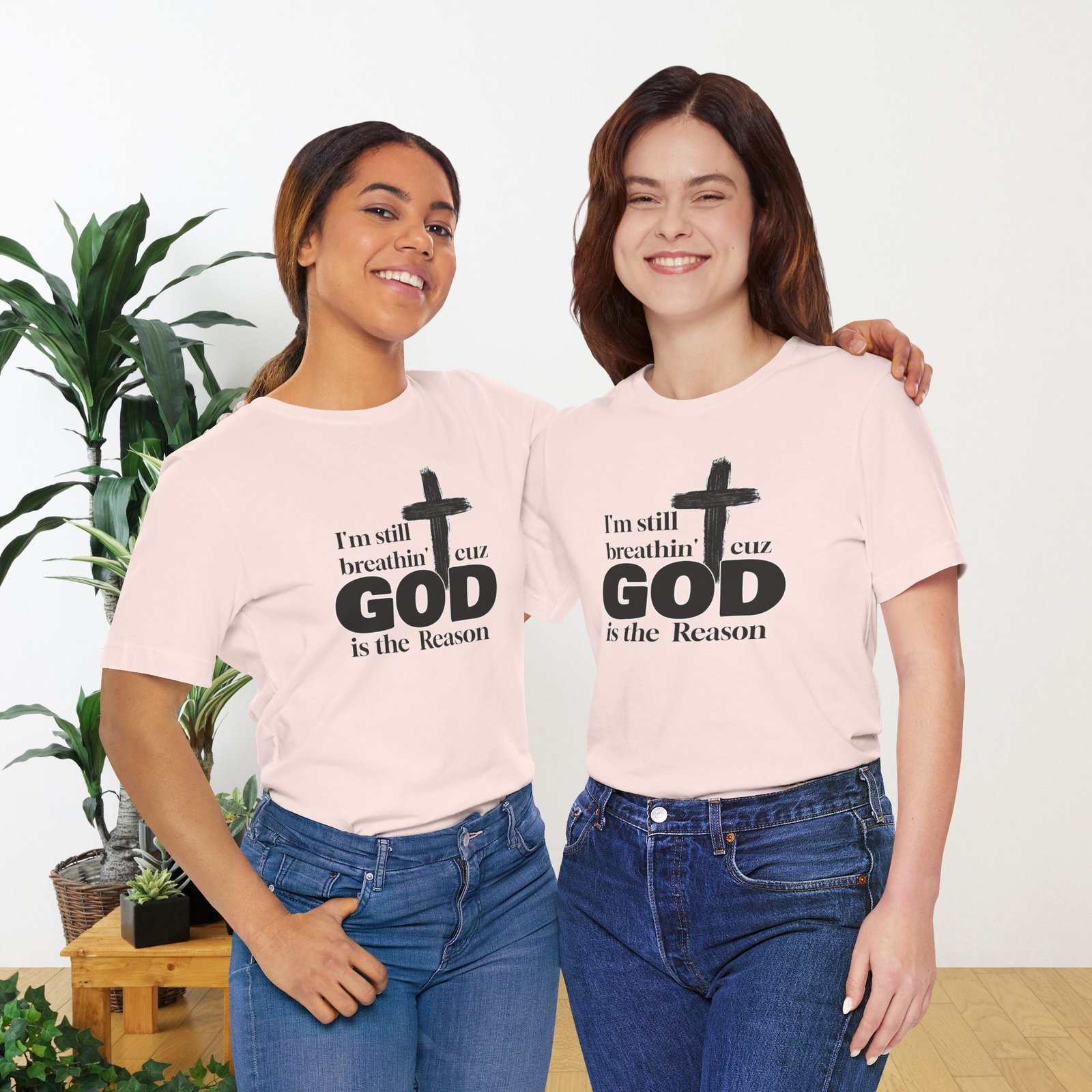 I'm Still Breathin' Cuz God is the Reason Unisex T-Shirt - Image 14