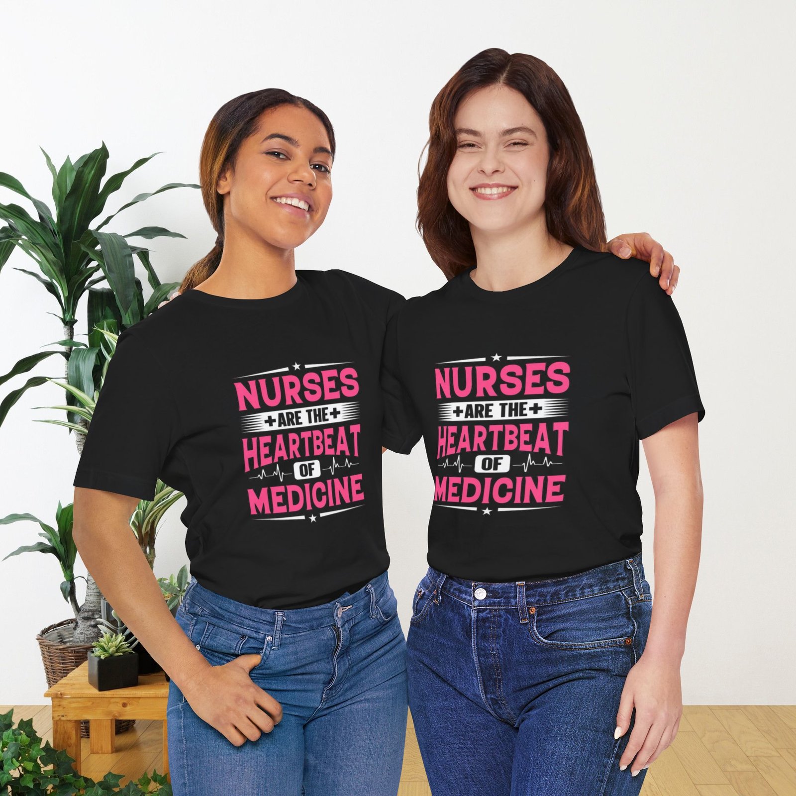 Nurses are the Heartbeat of Medicine Unisex Jersey T-Shirt - Image 12