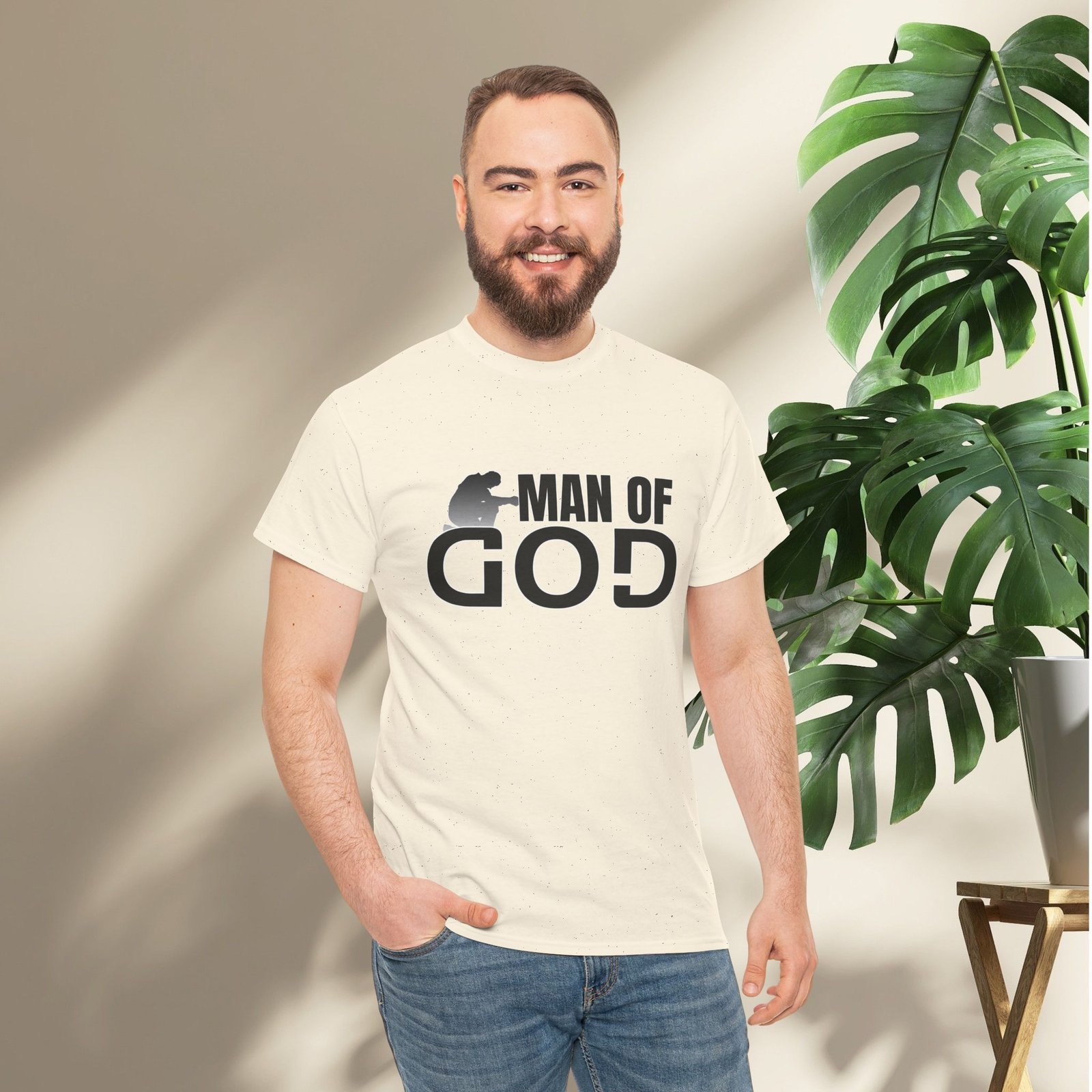 Man of God Unisex Heavy Cotton T-Shirt - Image 17