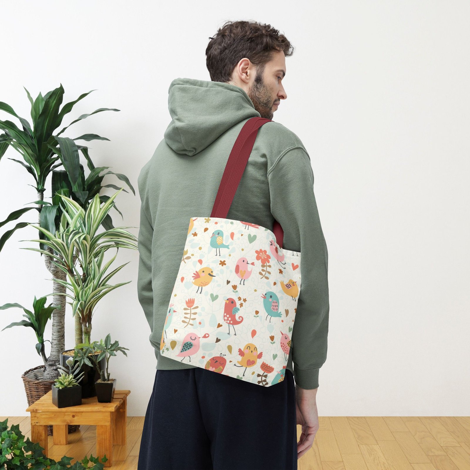 Bird Lover Print Tote Bag - Image 15