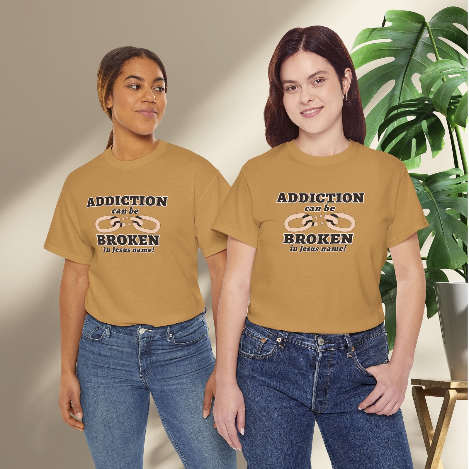 Addiction Can Be Broken  — Faith-Based Recovery T-Shirt - Image 22