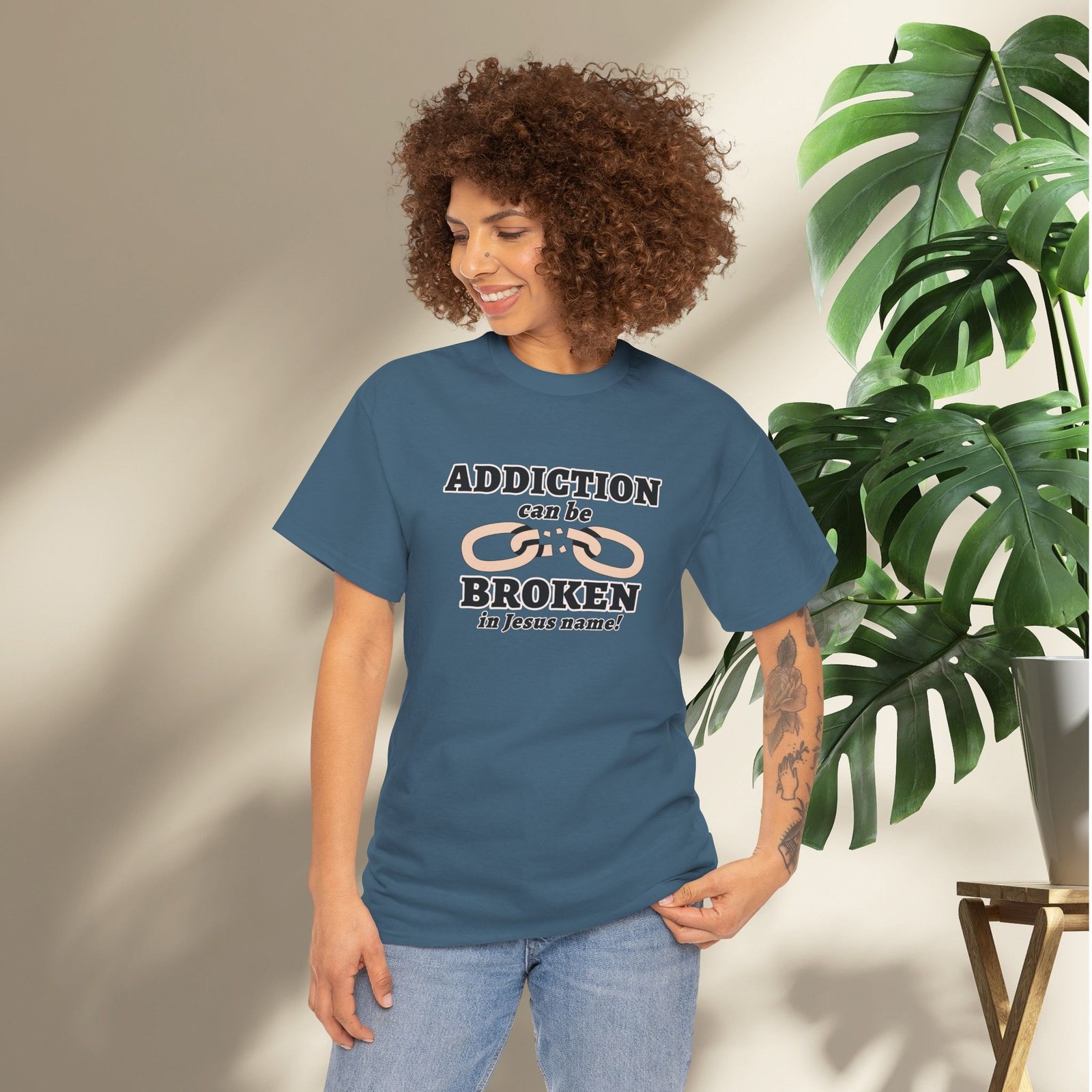 Addiction Can Be Broken  — Faith-Based Recovery T-Shirt - Image 38
