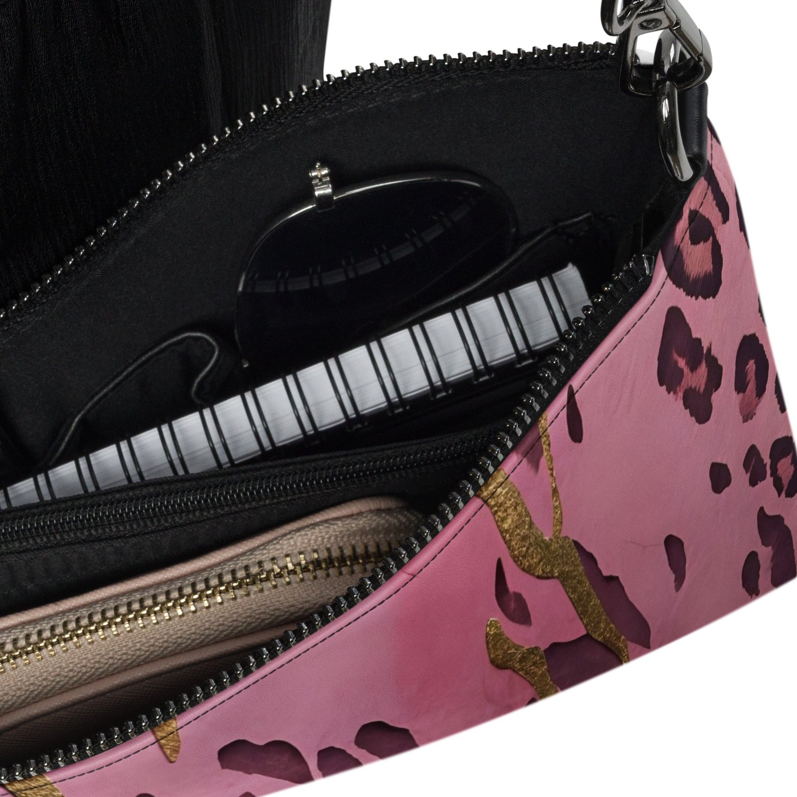 Pink & Gold Animal Print Crossbody bag - Image 4