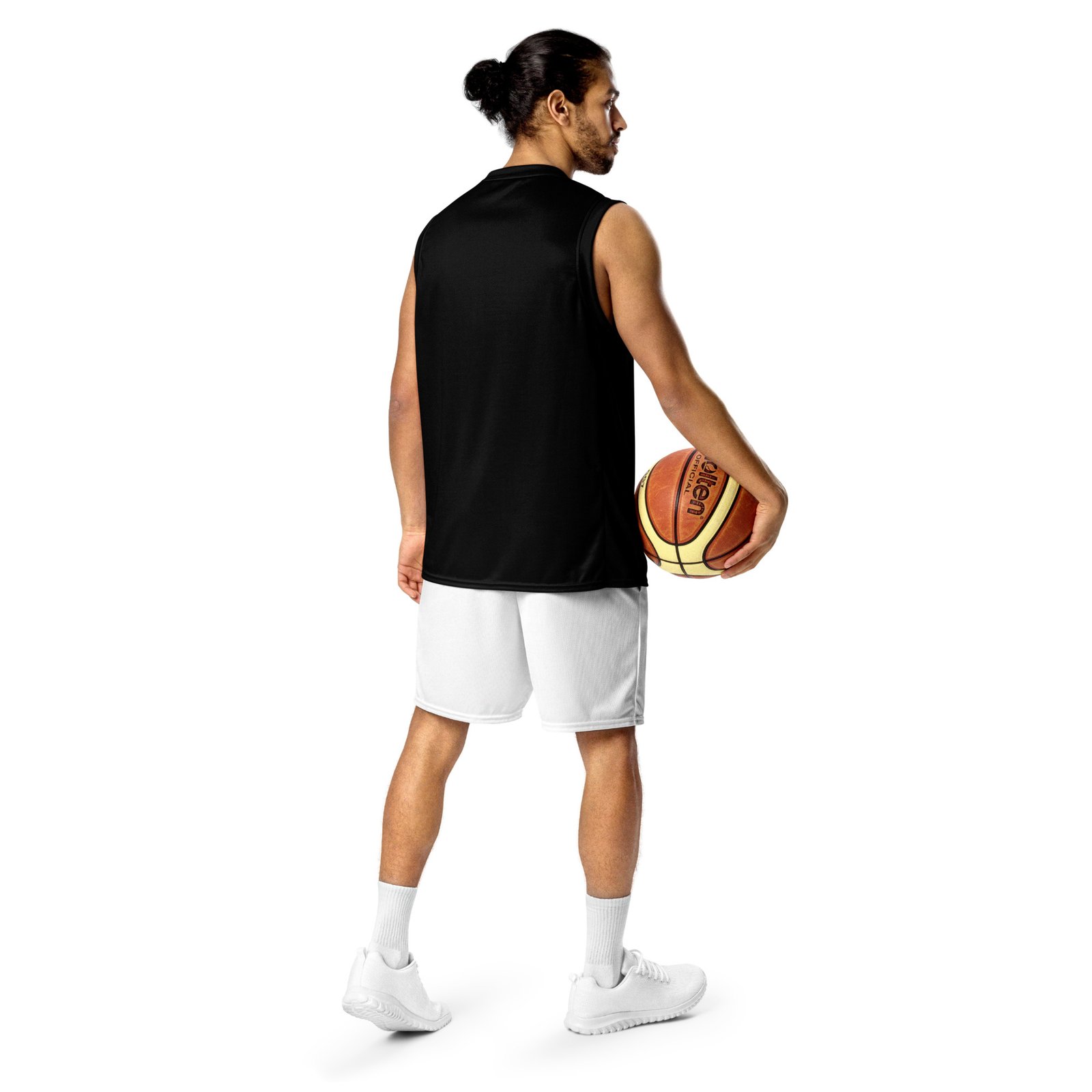 Team Jesus Unisex Basketball Jersey - Black - Image 6