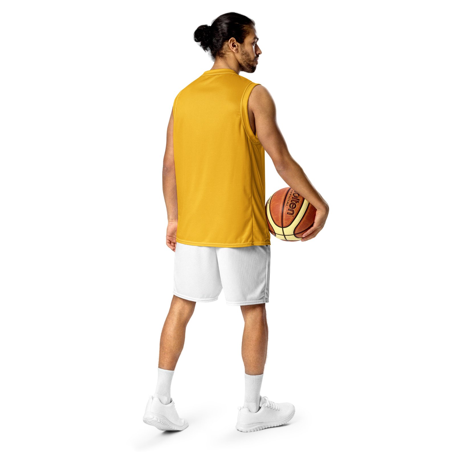 Team Jesus Unisex Basketball Jersey - Mustard Yellow - Image 7