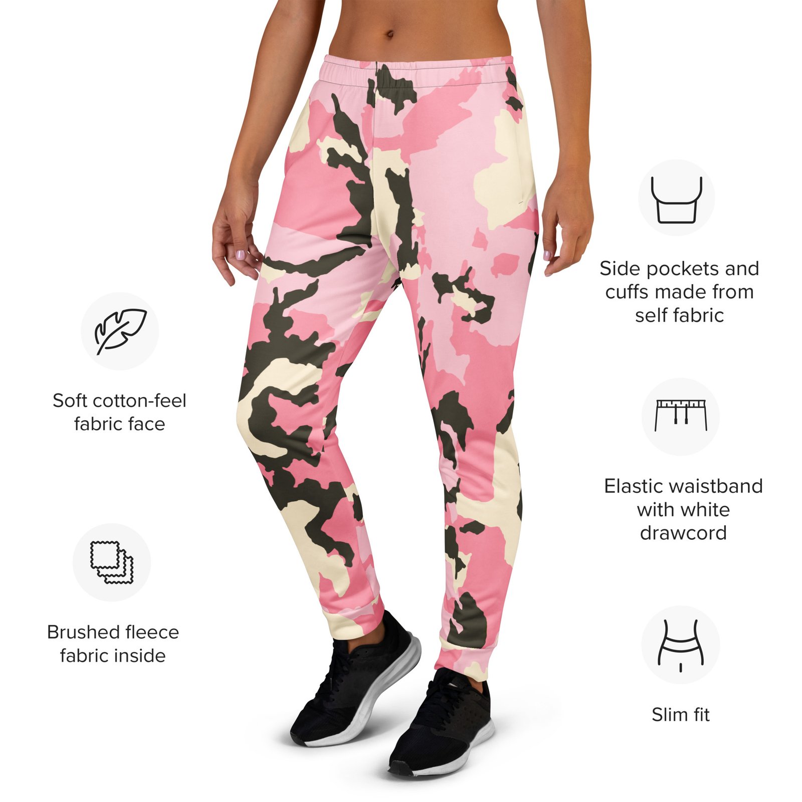 Pink Camo Women's Joggers - Image 2